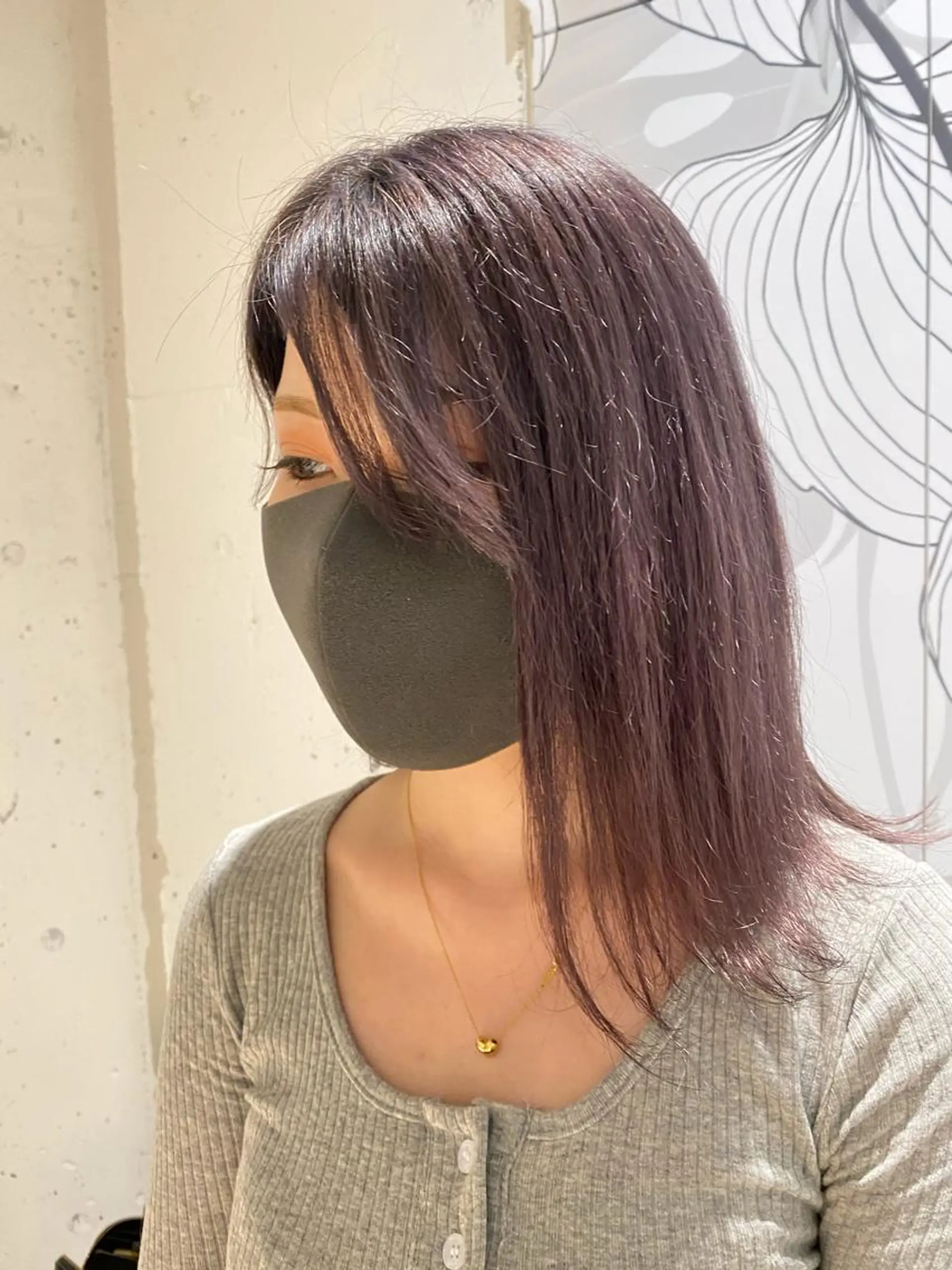 ミディアム カラー ナチュラル/韓国💎 haruka 💎のヘアスタイル