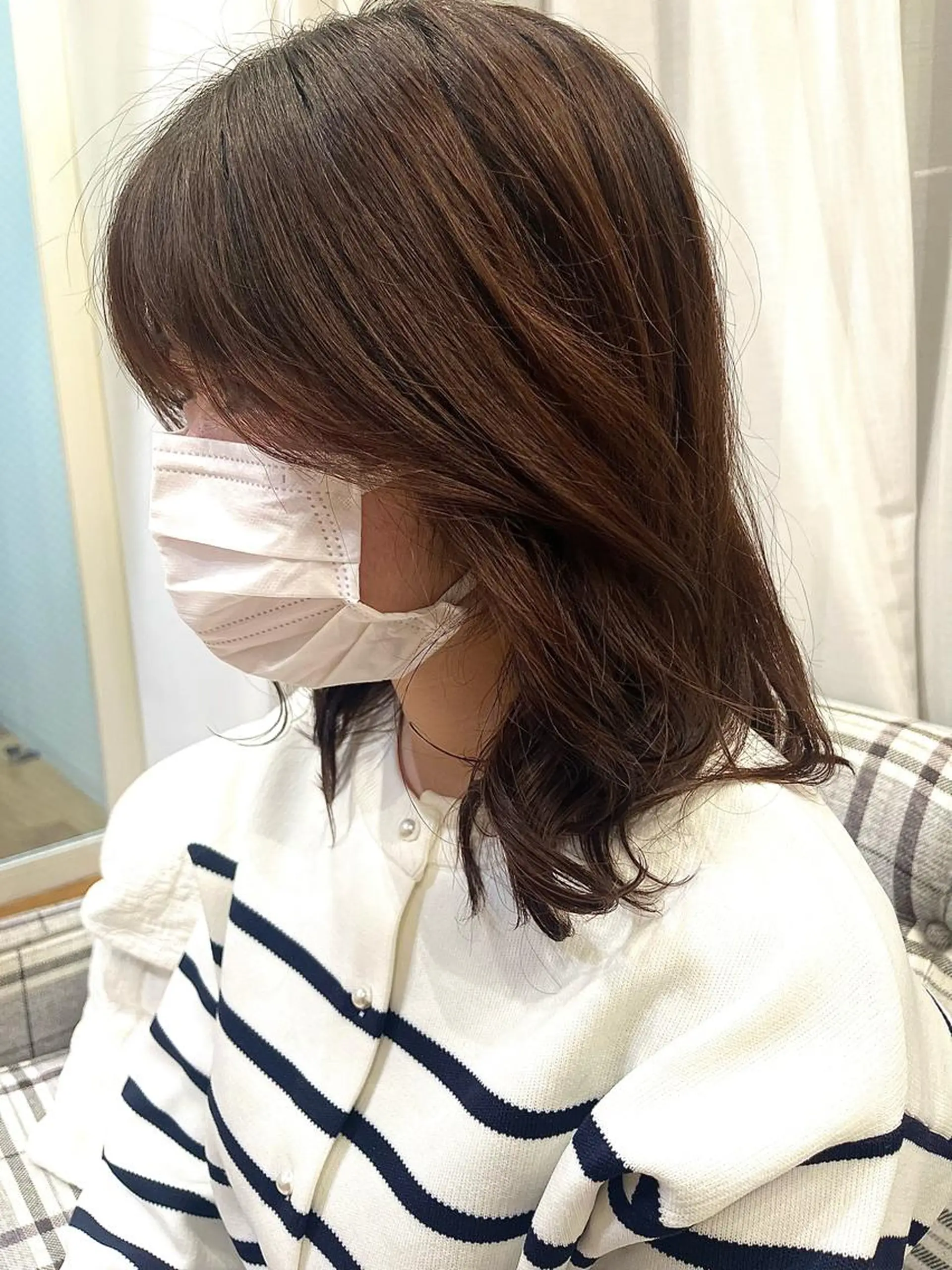 ミディアム パーマ 暖色カラー/ダブル カラー/名古屋/辻のヘアスタイル