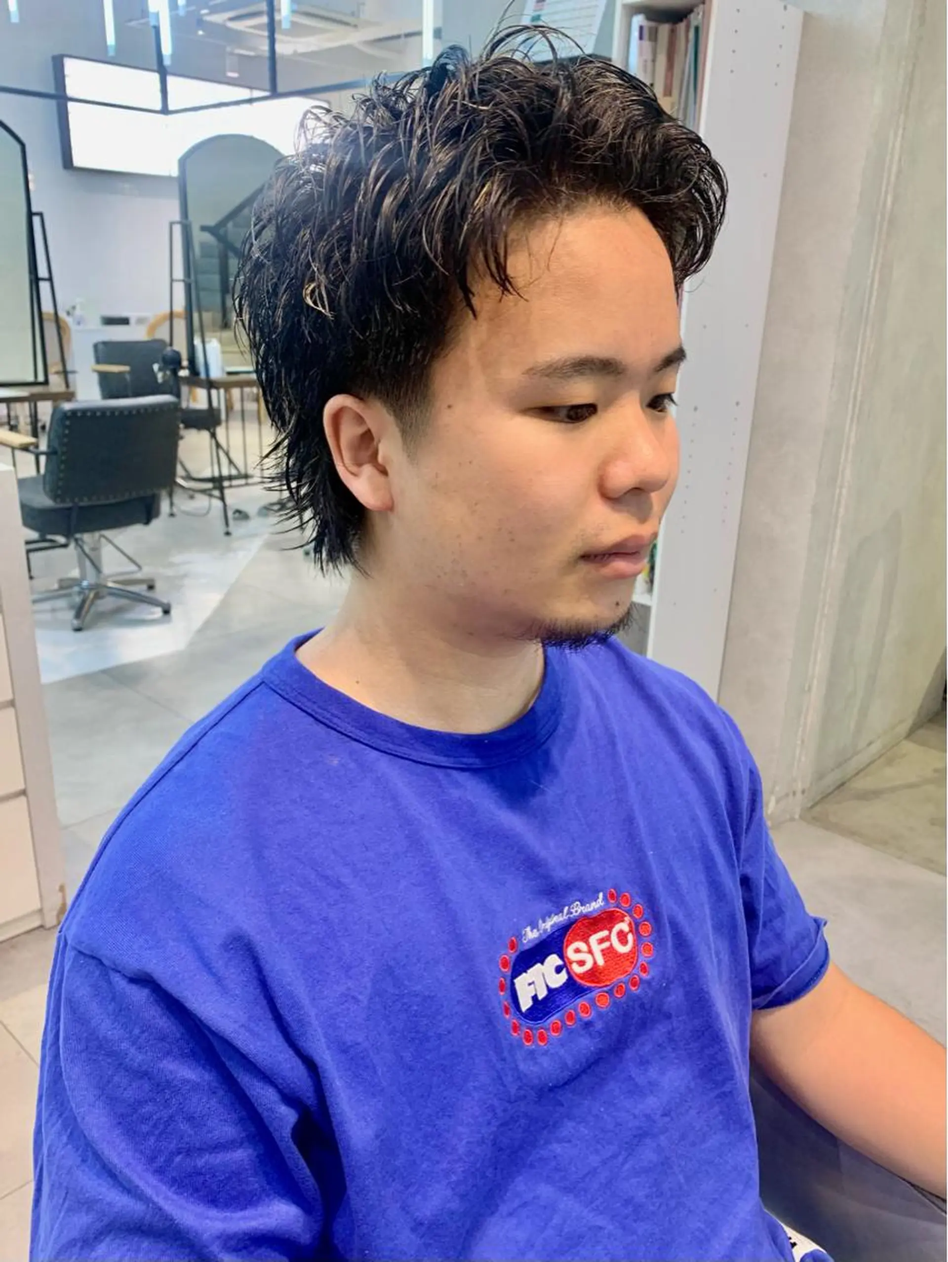 ショート カラー パーマ ハイライトカラー ハイライト カット パーマ Kureha/ネイル トレンドヘアのマツエク・マツパデザイン