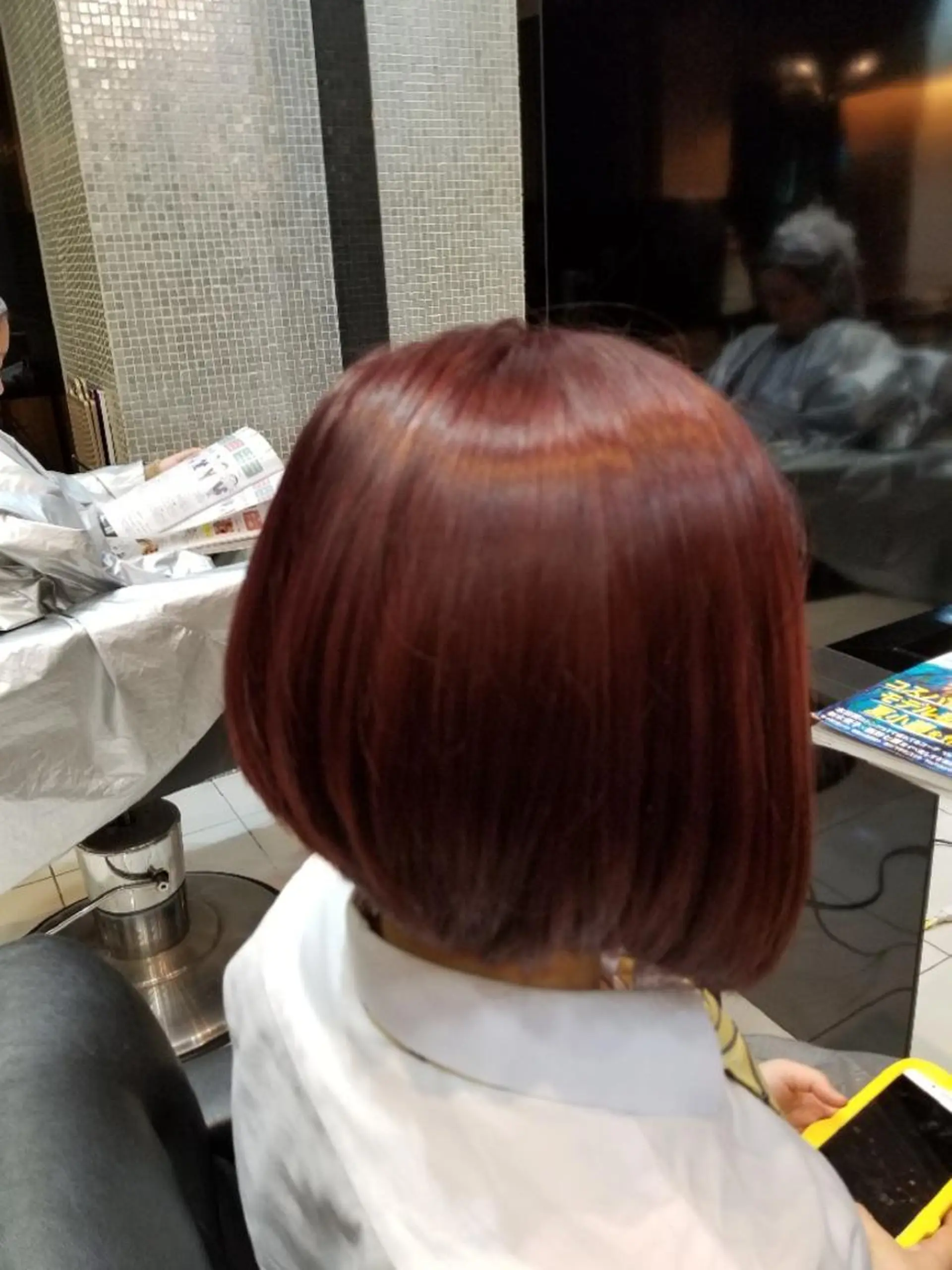 ショート カラー ヘアカラー トリートメント bathair 持田侑祐のヘアスタイル