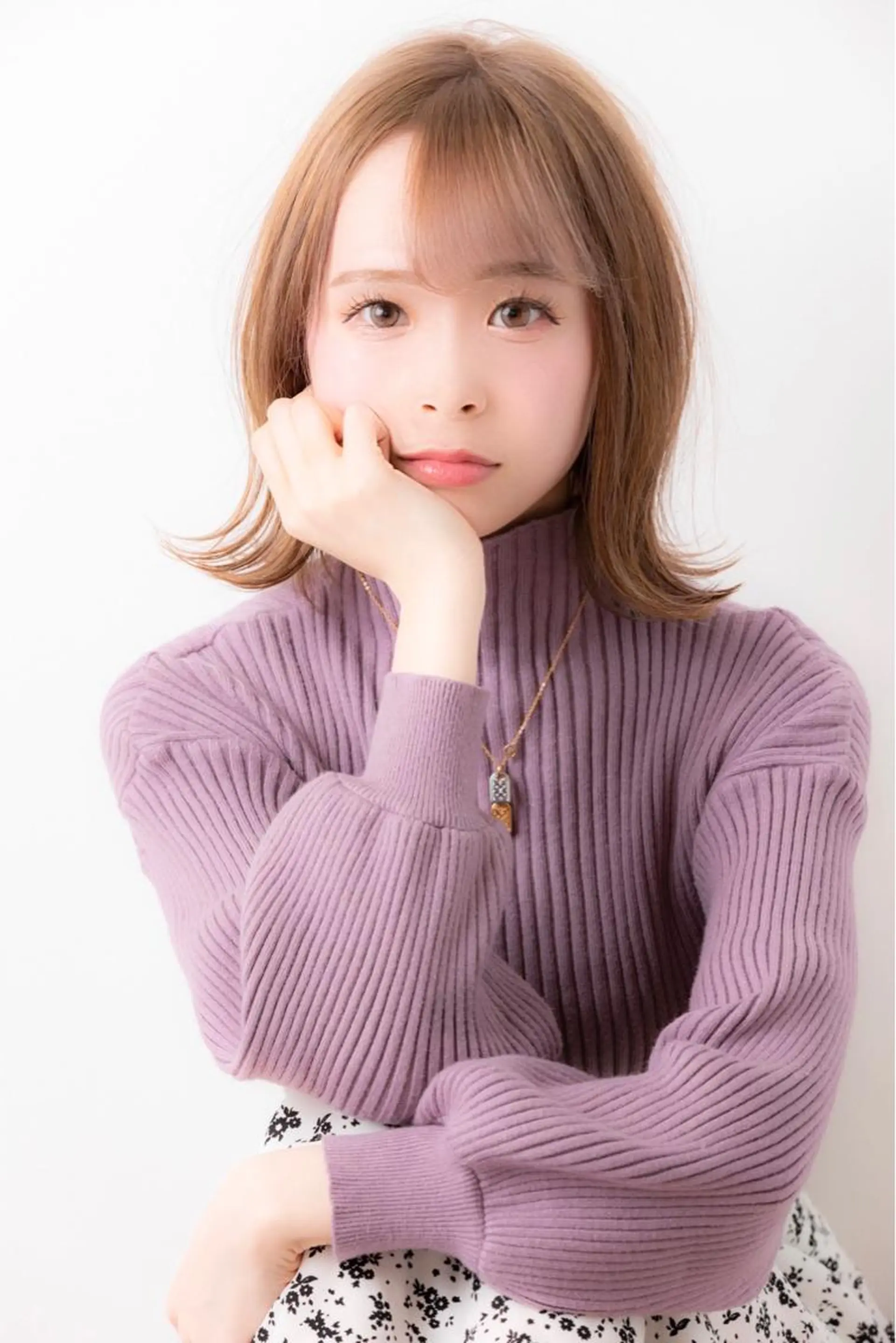 ミディアム カラー ボブ 外ハネヘア 最高峰の技術力☆ 樋口健人のヘアスタイル