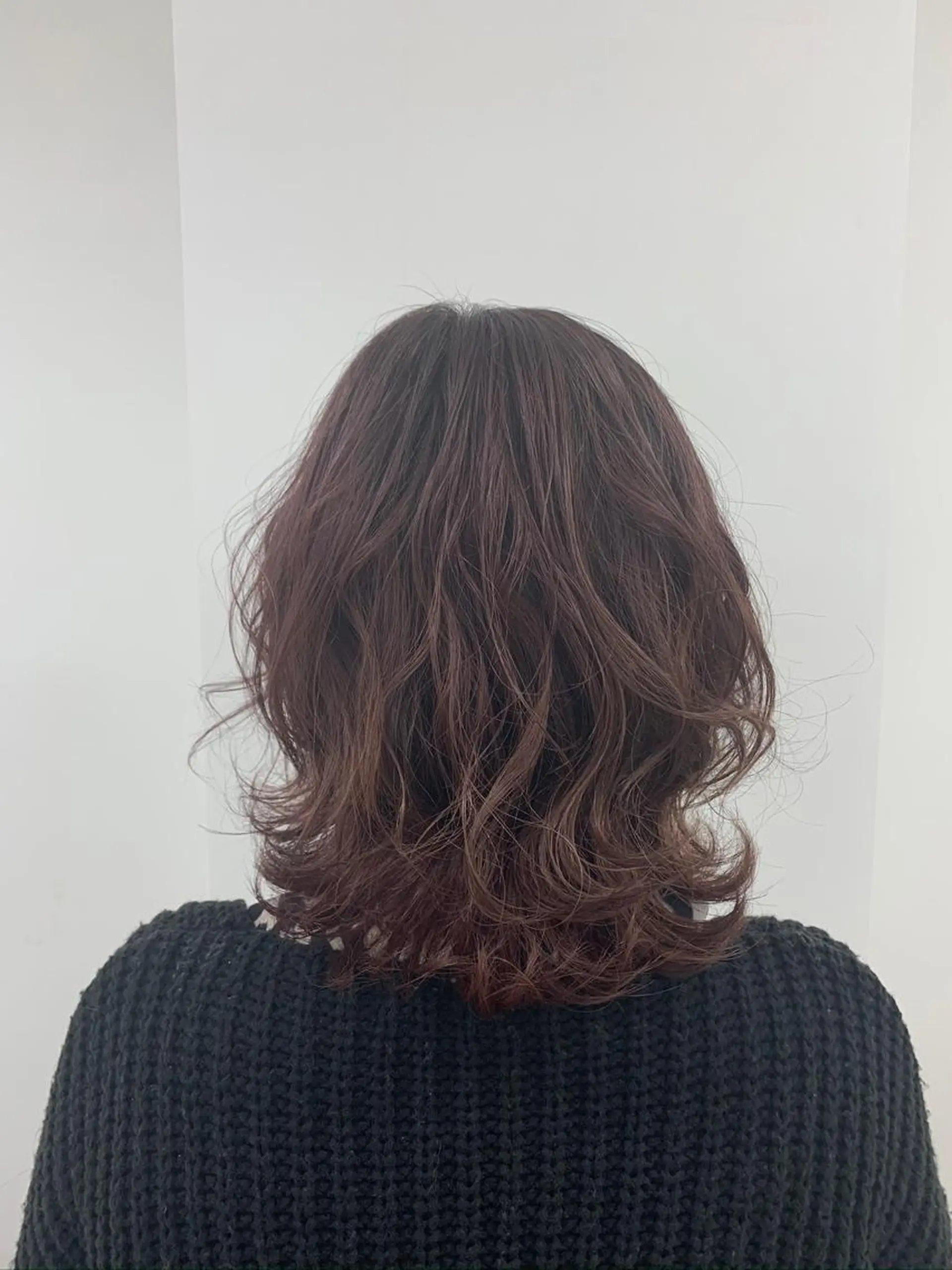 ミディアム カラー ブラウンカラー ピンクカラー ピンクブラウン 骨格、カラー診断士 ✂️淡中円花のヘアスタイル