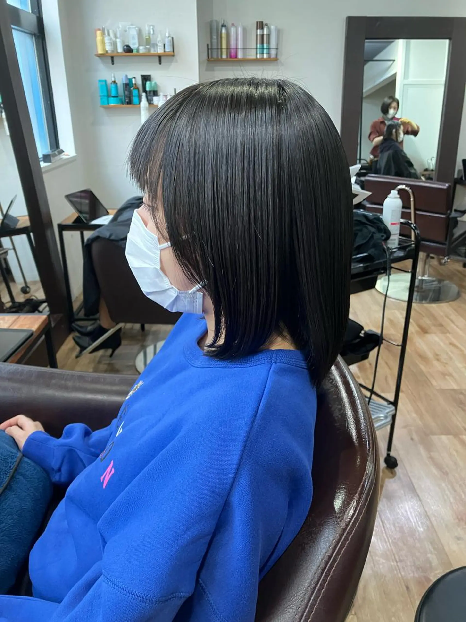 セミロング 縮毛矯正 カット 縮毛矯正 トリートメント 🍀髪質改善、カラー TAICHI🍀のヘアスタイル