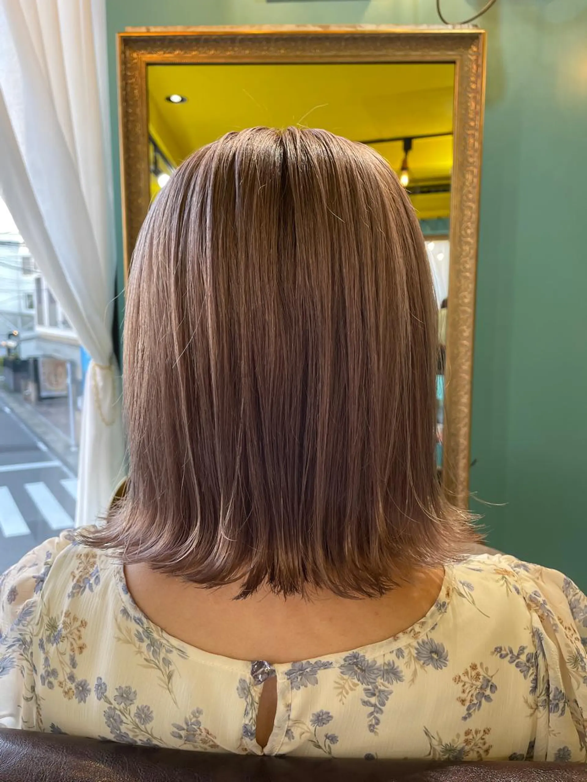 ミディアム 末石 智のヘアスタイル