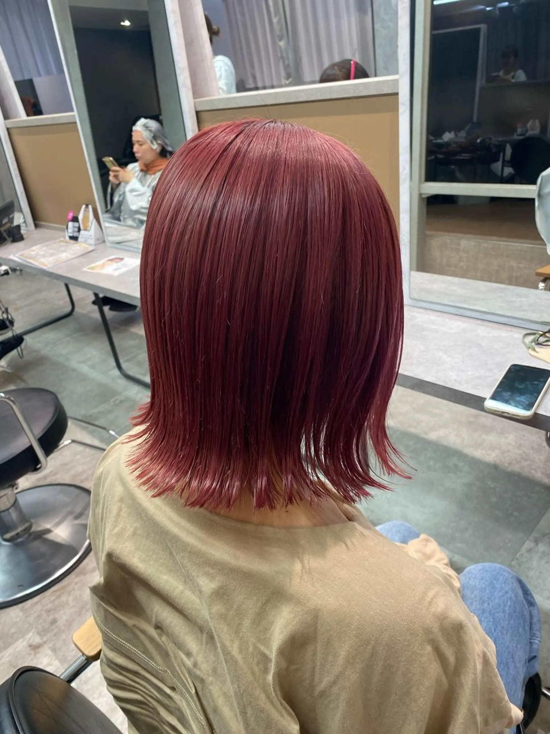 ミディアム カラー 田島 泰雅のヘアスタイル