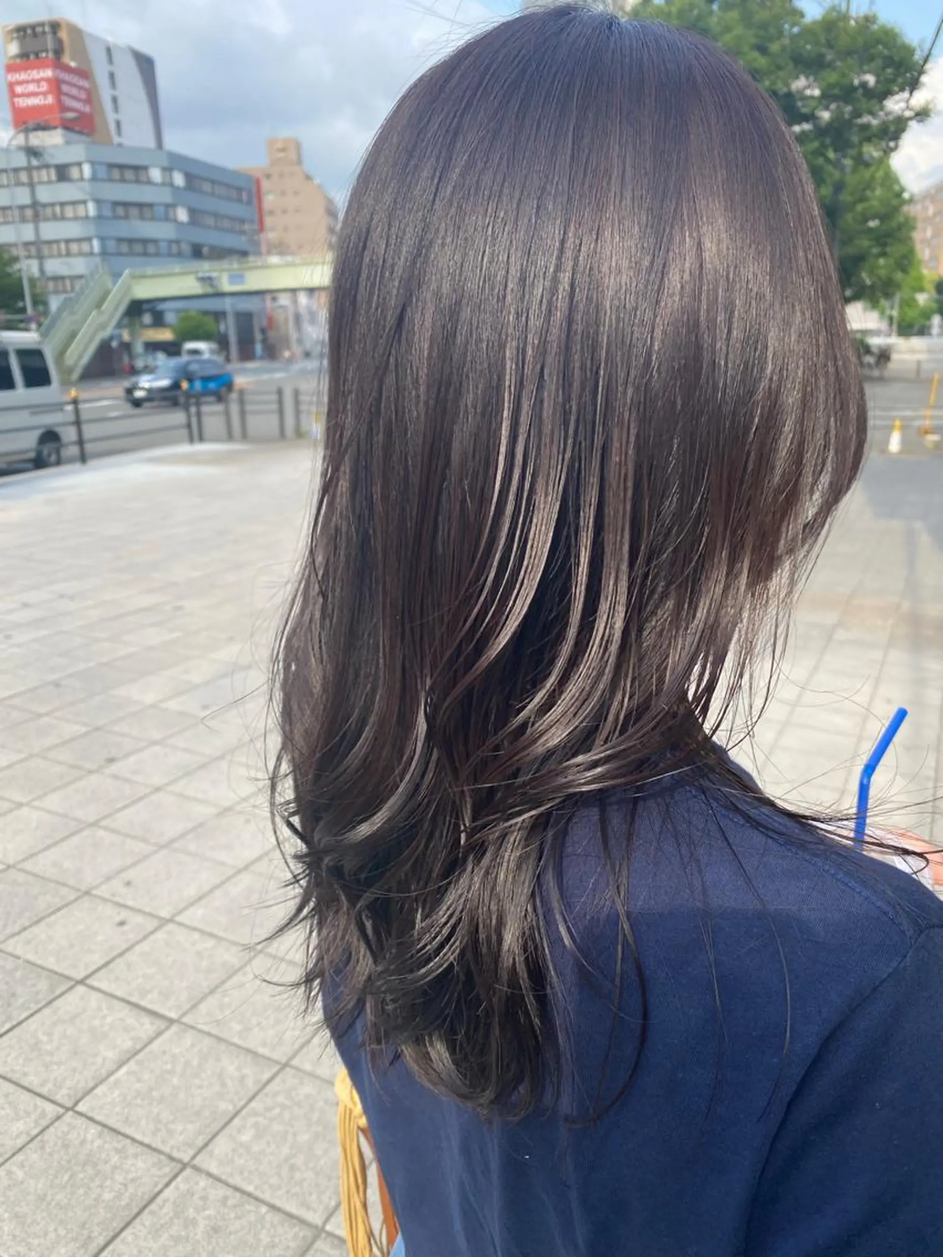 セミロング カラー 髪質改善 大内翔太のヘアスタイル
