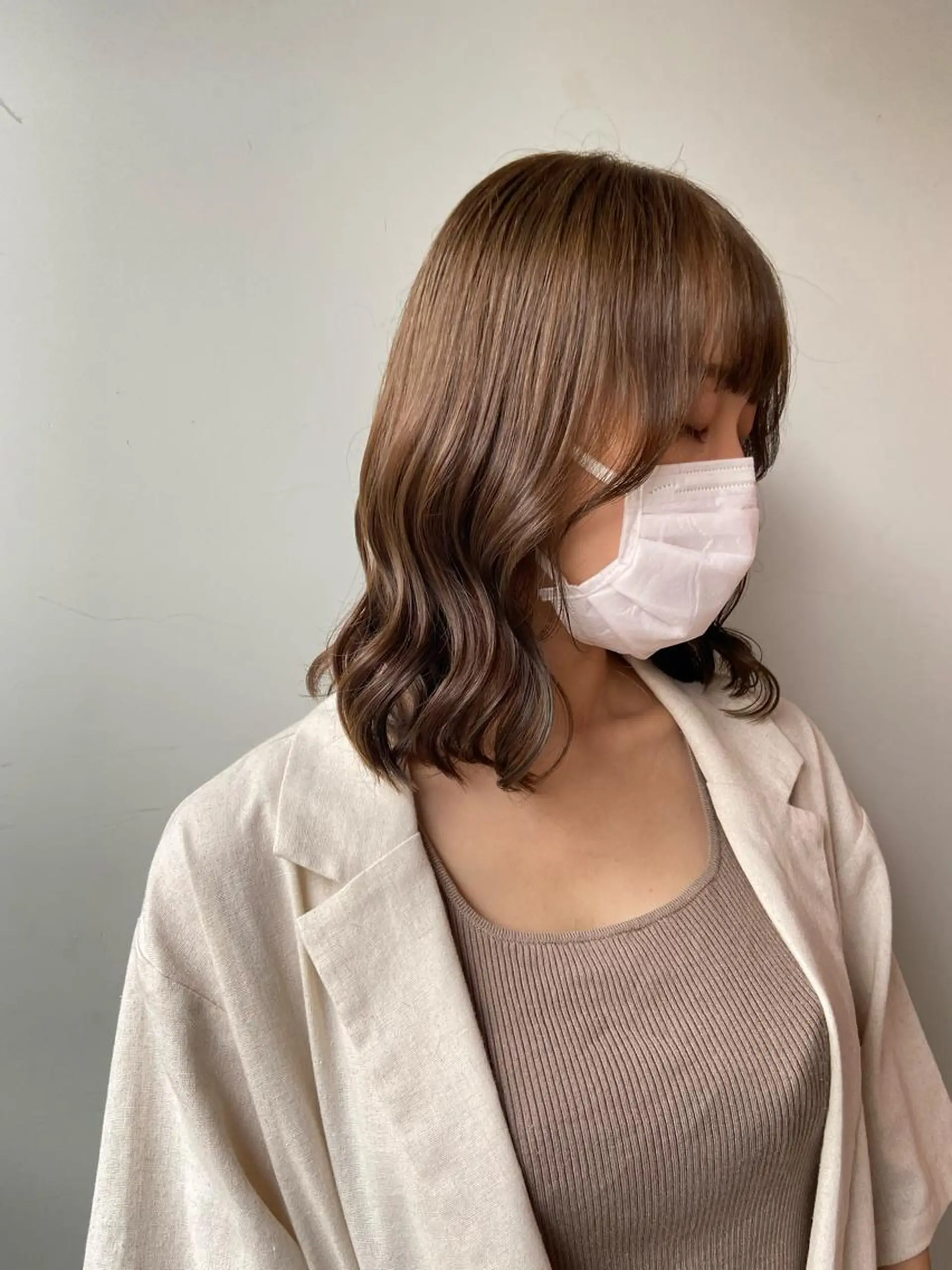 セミロング カラー ヘアアレンジ ヘアカラー トリートメント ヘッドスパ ヘアセット 💖艶と似合わせ💖 カラーカット💖のヘアスタイル