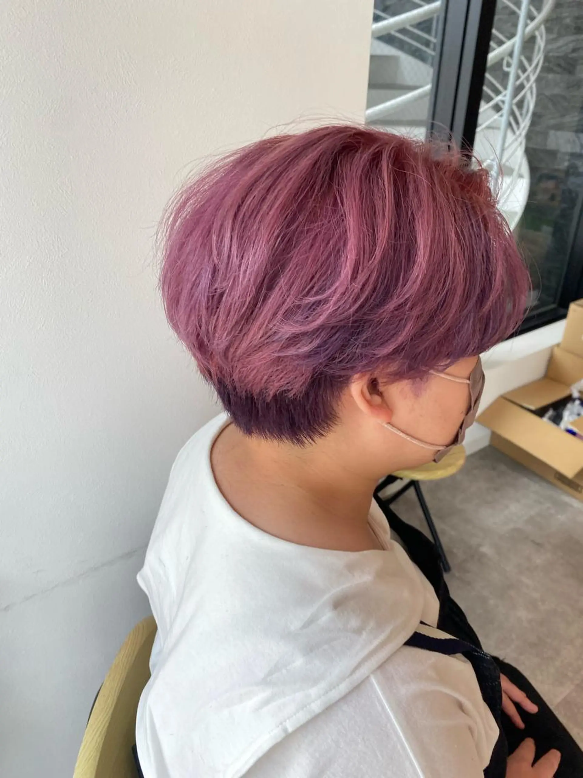 ショート カラー デザインカラー オスズ 🎀´-のヘアスタイル