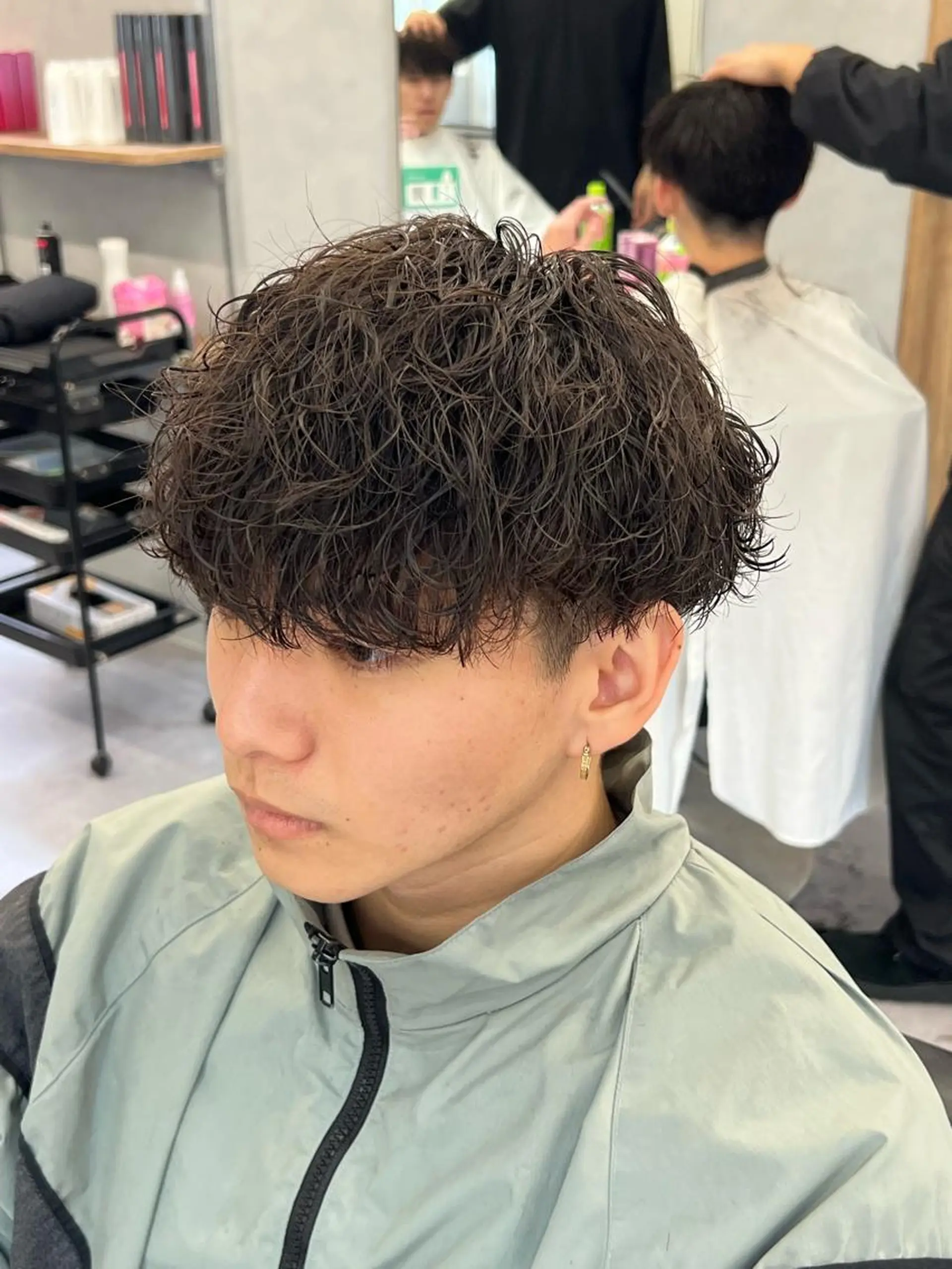パーマ メンズ カット パーマ 浜野 泰斗のヘアスタイル