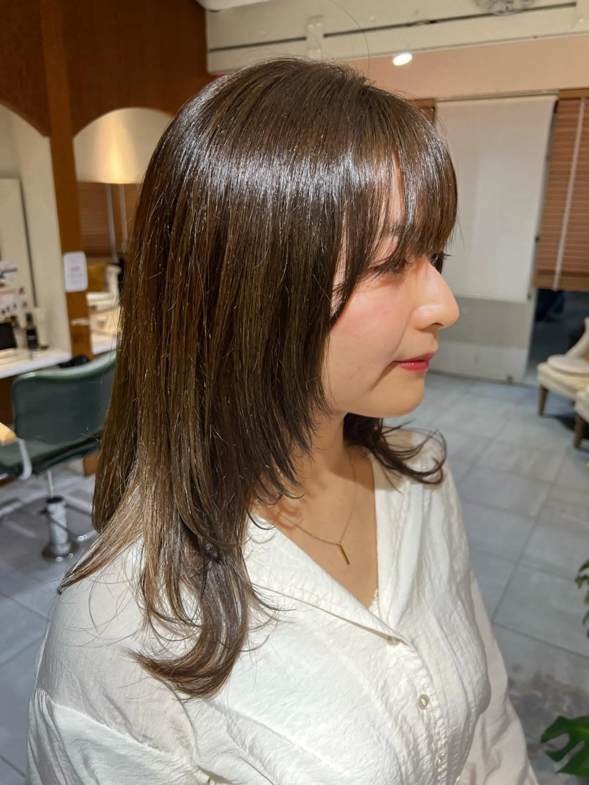 セミロング カラー パーマ ヘアアレンジ 🌷山田 有友名🌷のヘアスタイル