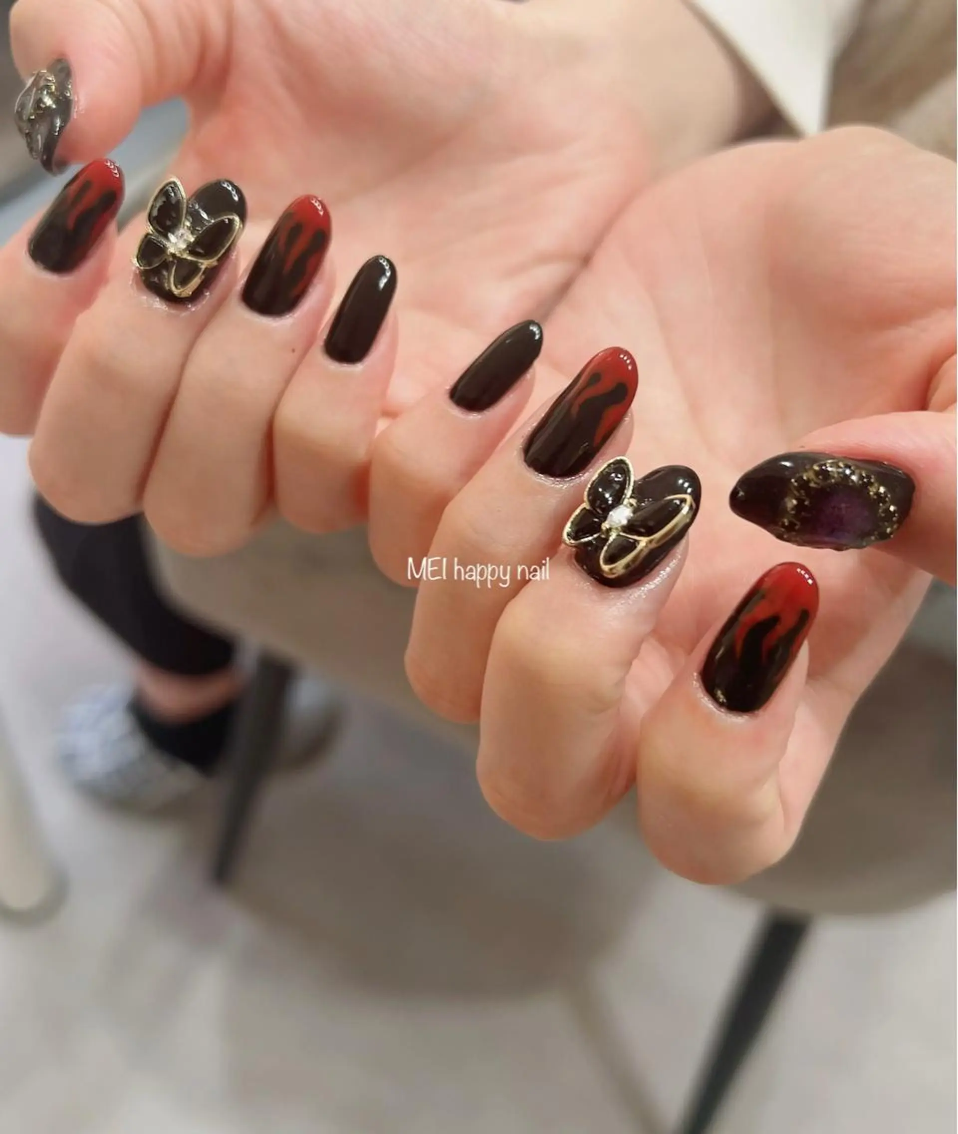 ネイル 北浦和 自爪育成ケアのネイルデザイン