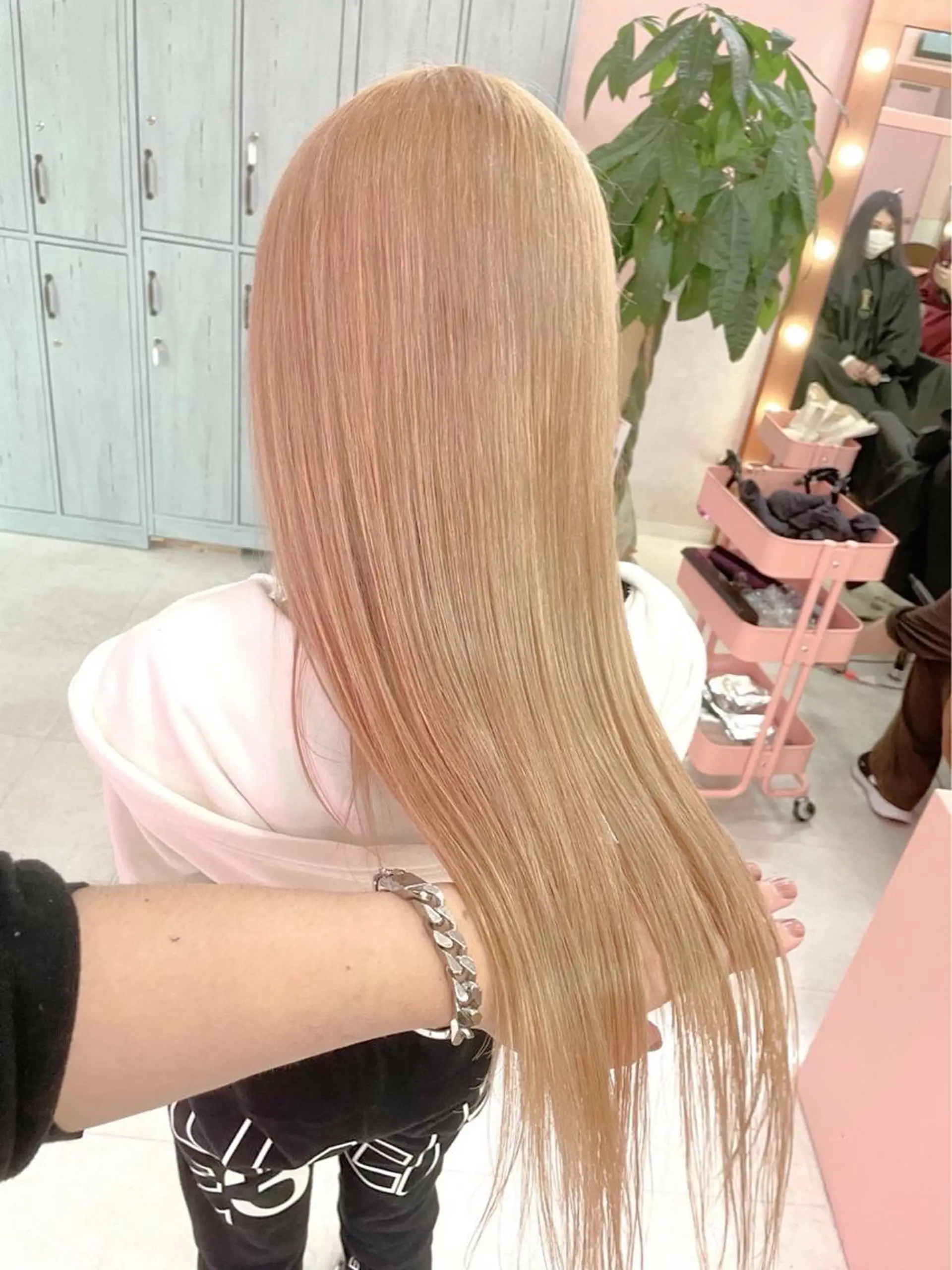 ロング カラー メンズモテパーマ💙 fuwaのヘアスタイル