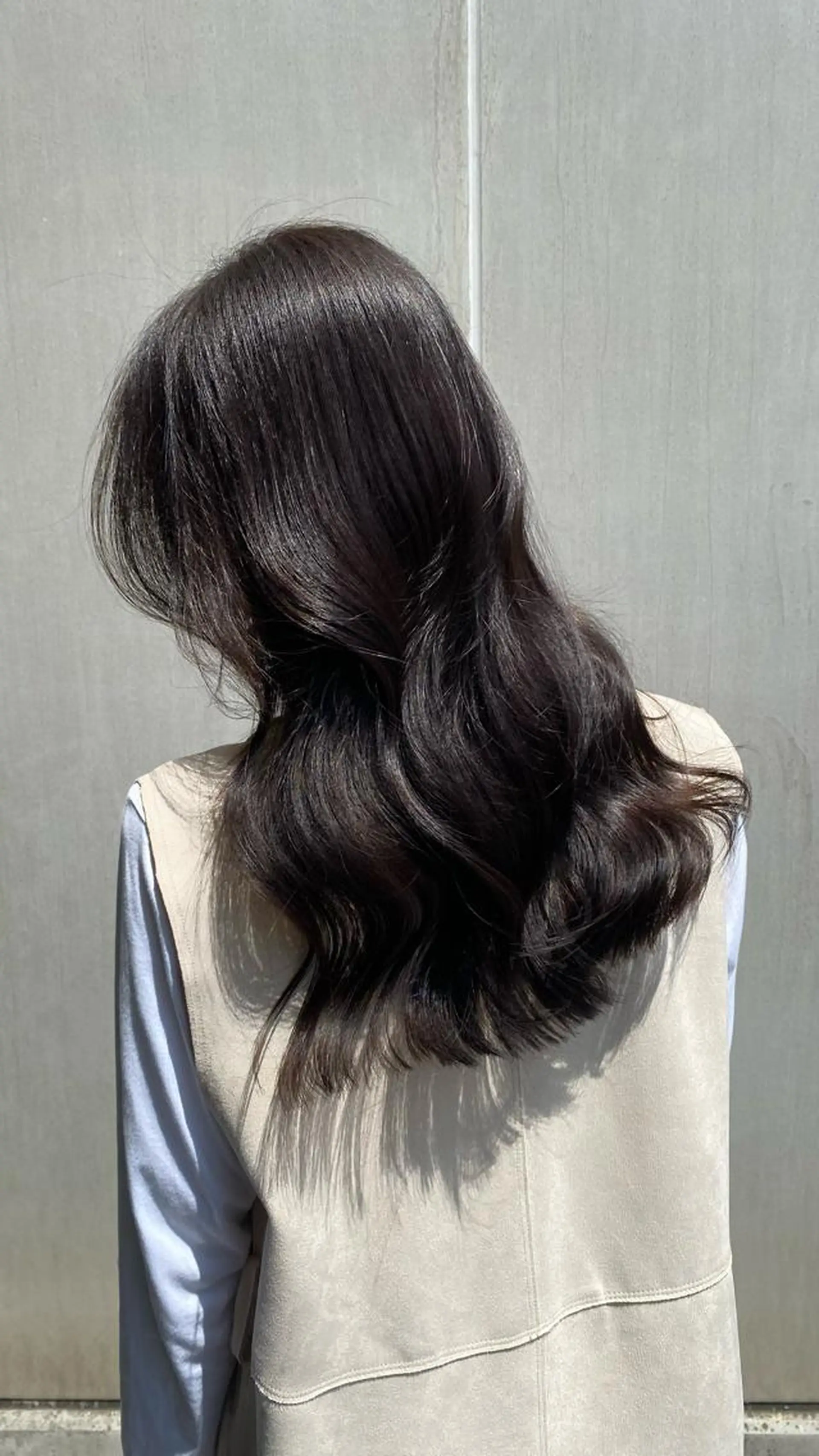 ロング カラー グレージュ メンズ特化 刈り上げない/金井のヘアスタイル