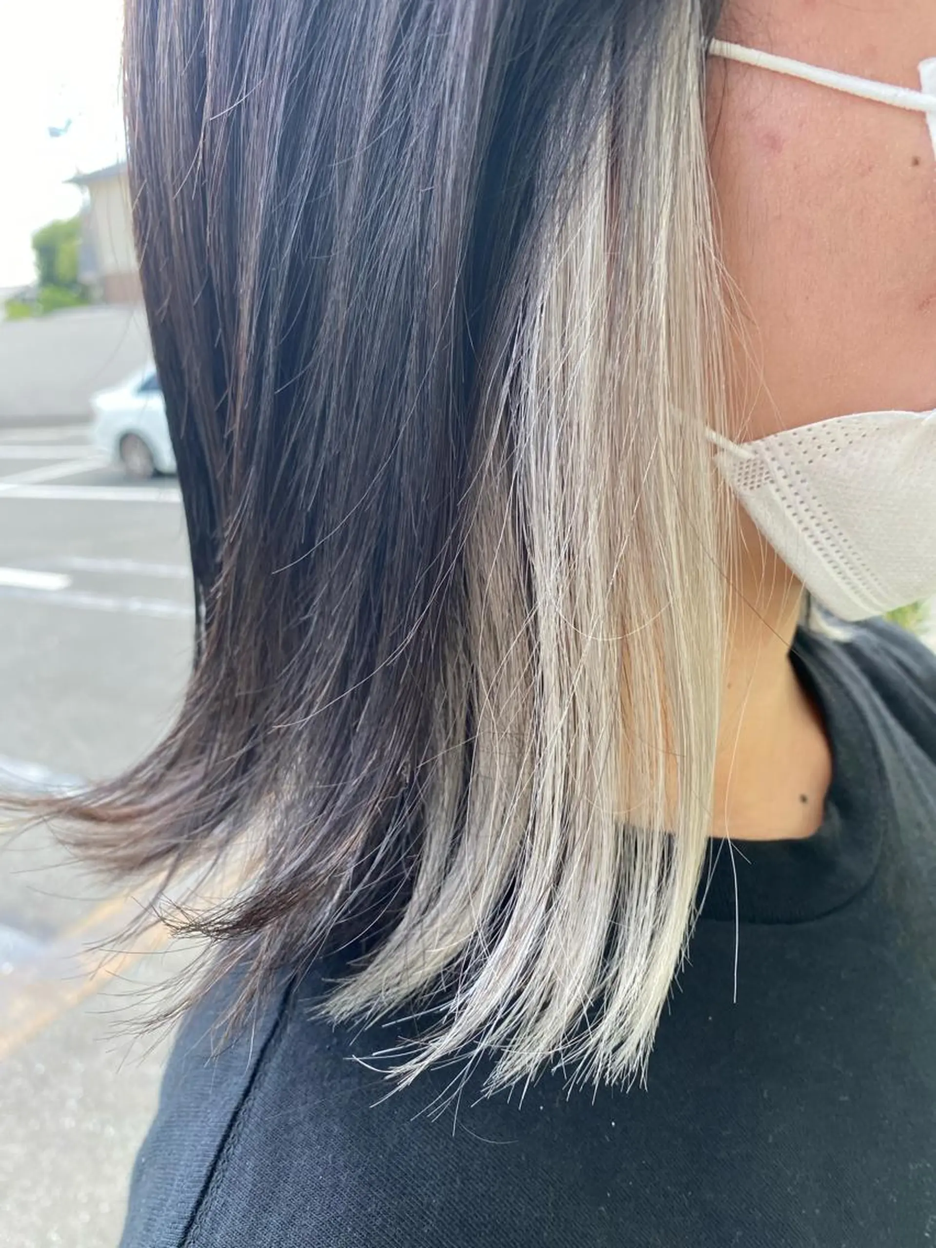 ミディアム カラー エクステ 渡辺　亮/ 白髪ぼかし/髪質改善のヘアスタイル