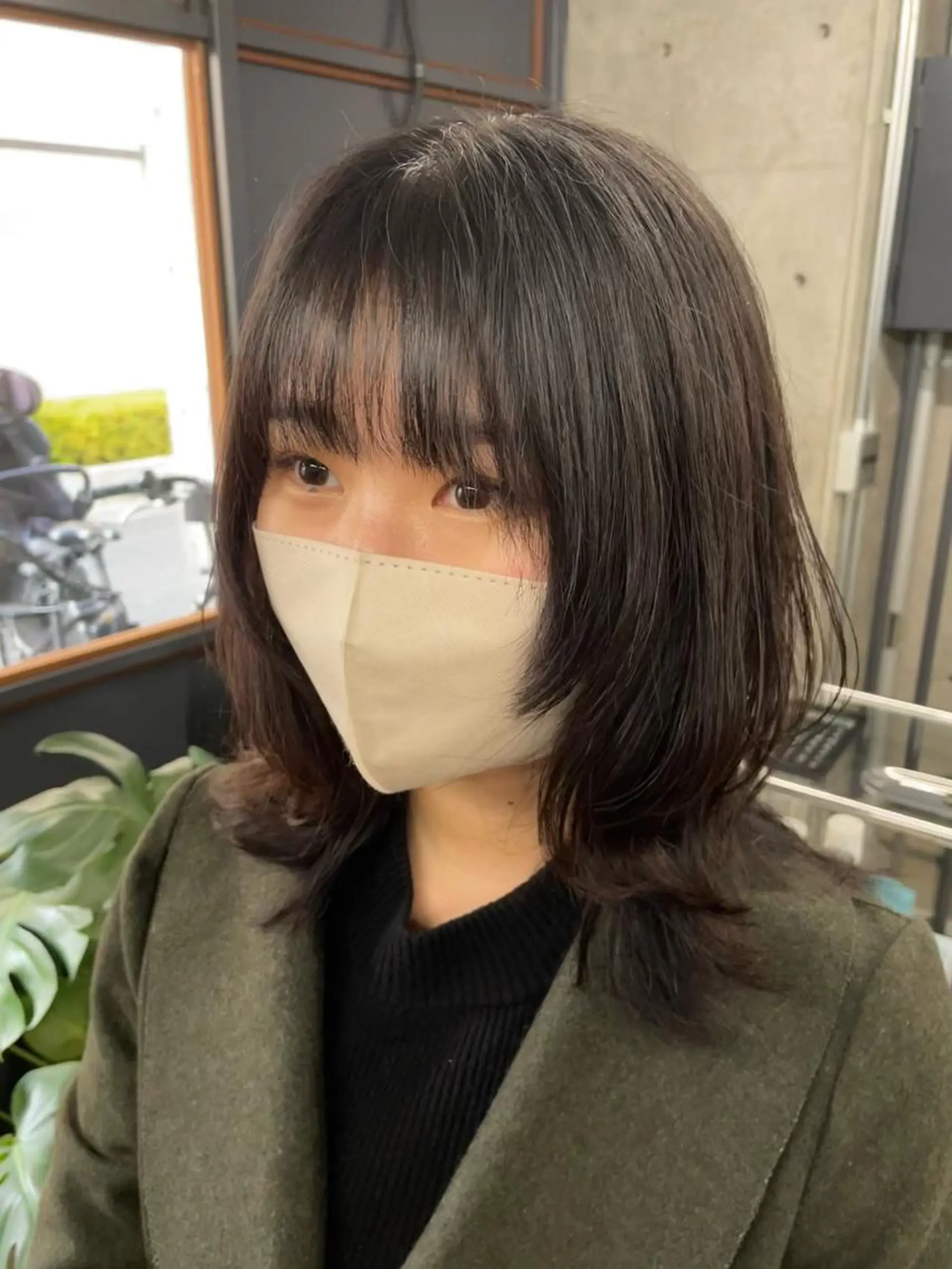 ミディアム レイヤーカット ウルフカット カット トリートメント レイヤー/透明感 カラー ☽EMIRIのヘアスタイル