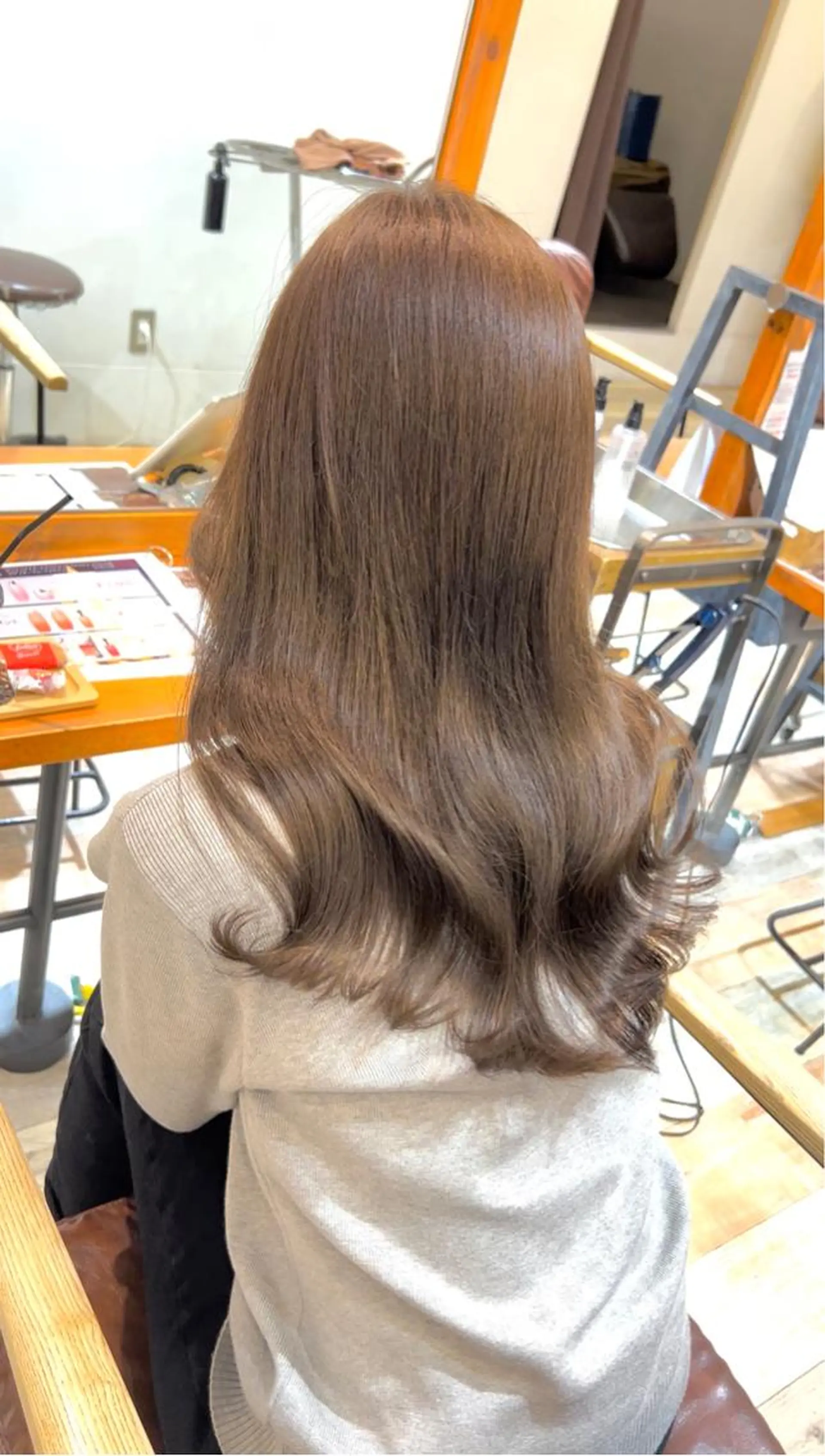 ロング カラー 韓国風・ブリーチなし ・あり後藤　一斗店長のヘアスタイル