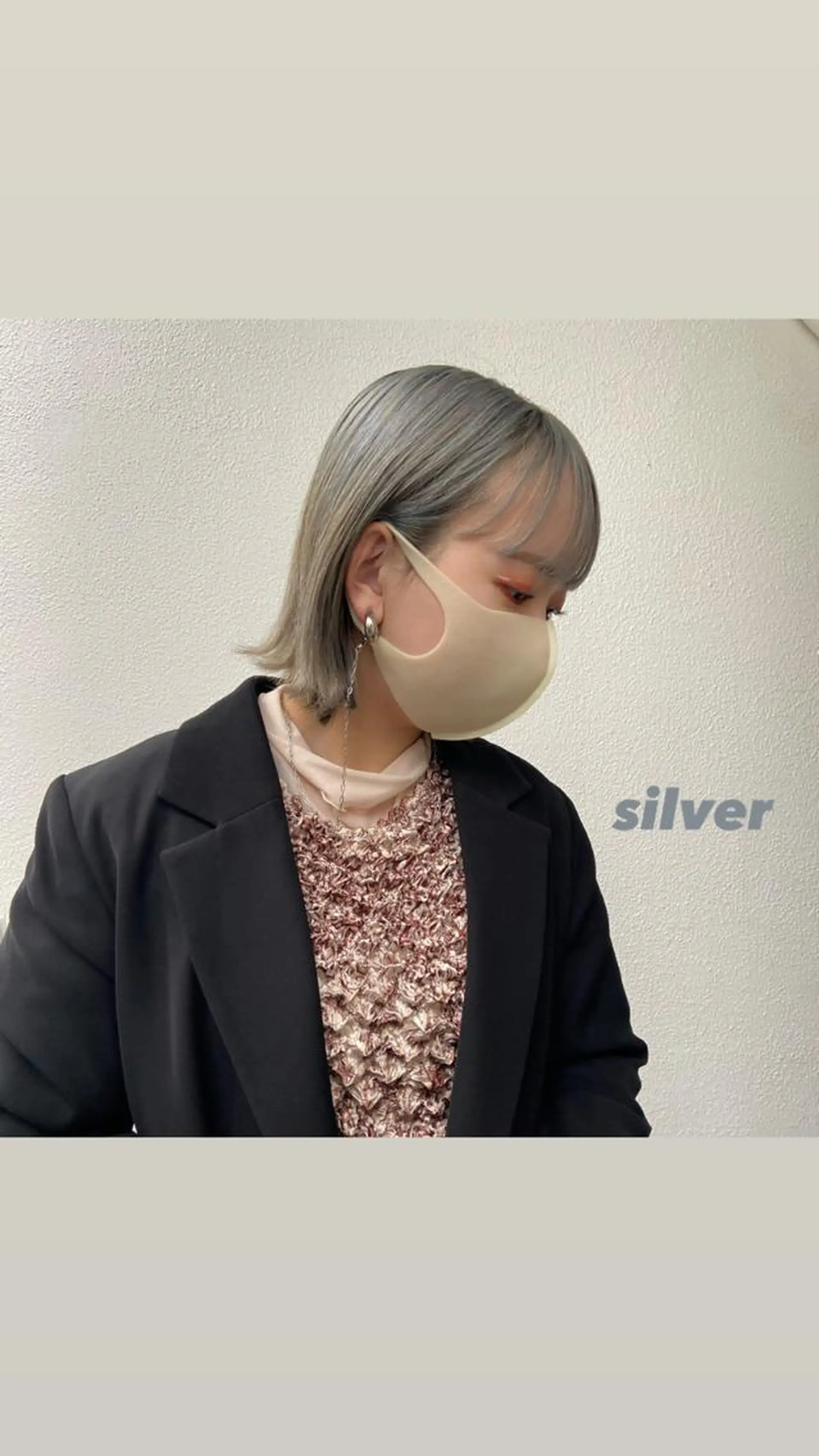 ミディアム カラー yuna/ボブカット /ハイトーンカラーのヘアスタイル