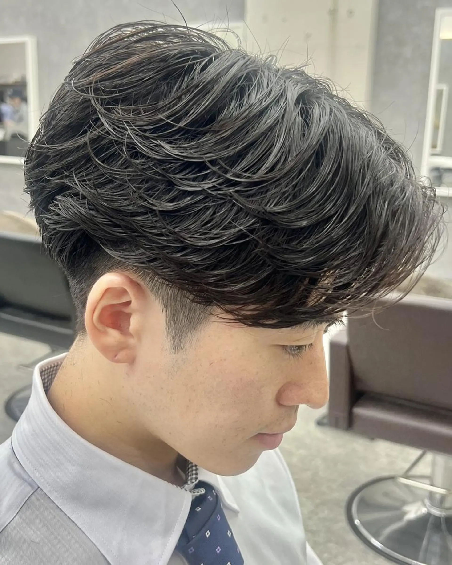 パーマ メンズ カット パーマ GLOP HOMME 店長　アオトのヘアスタイル