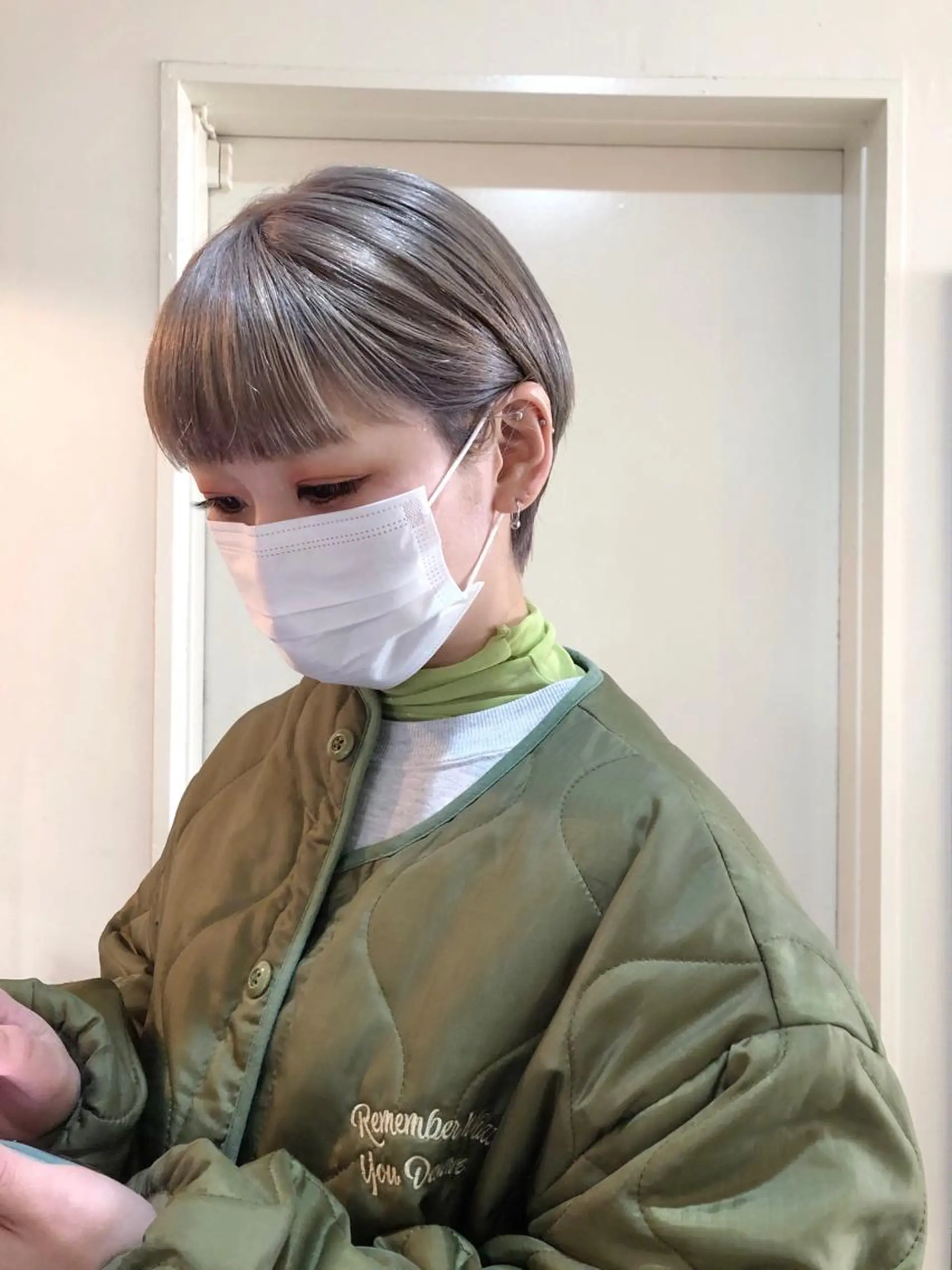 ショート カラー ショートボブ ハンサムショート ベージュカラー ブリーチ ケアブリーチ ショート/パーマ/ カラー/FUKOのヘアスタイル