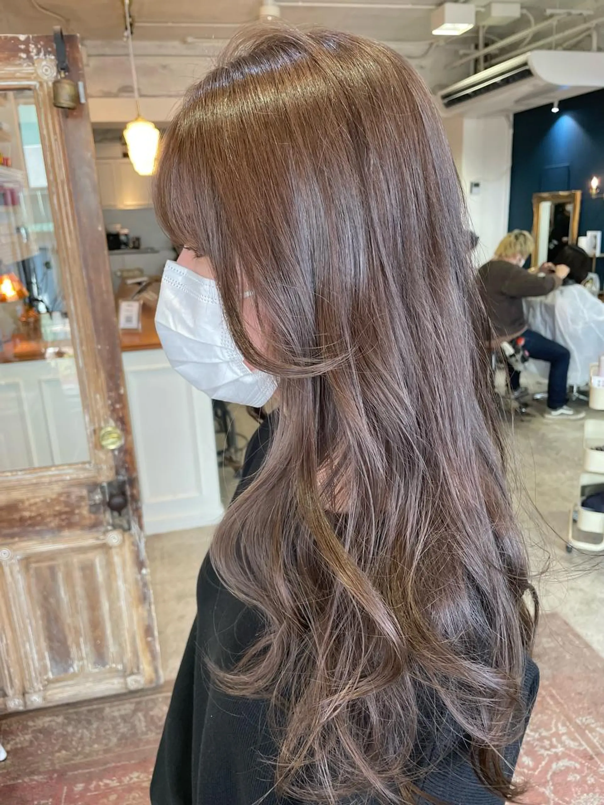ロング カラー ヘアアレンジ ベージュカラー ラテベージュ ヘアカラー トリートメント 山崎 澪 レイヤーカット/大宮のヘアスタイル