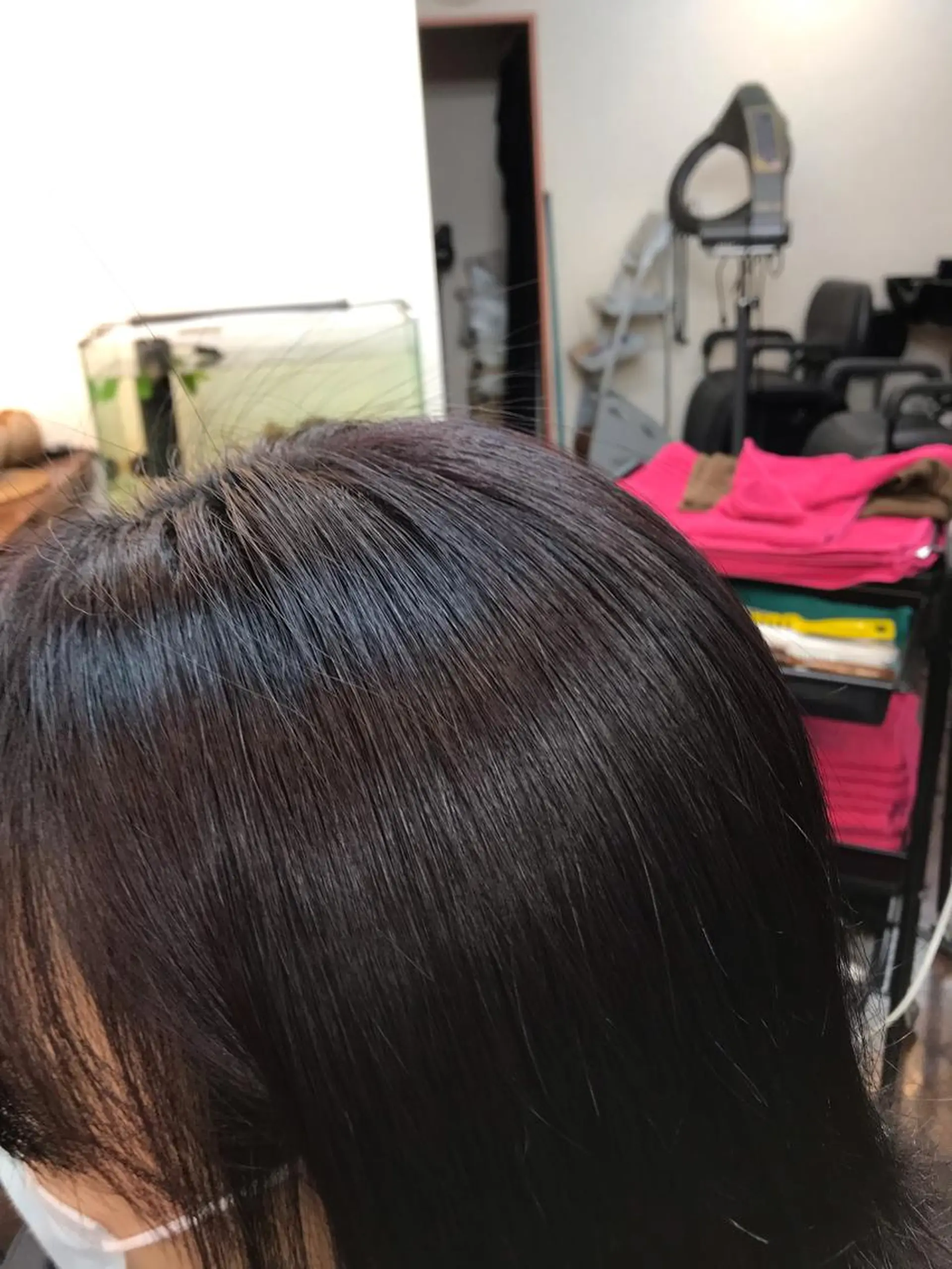 ミディアム カラー パーマ 桧山 真のヘアスタイル