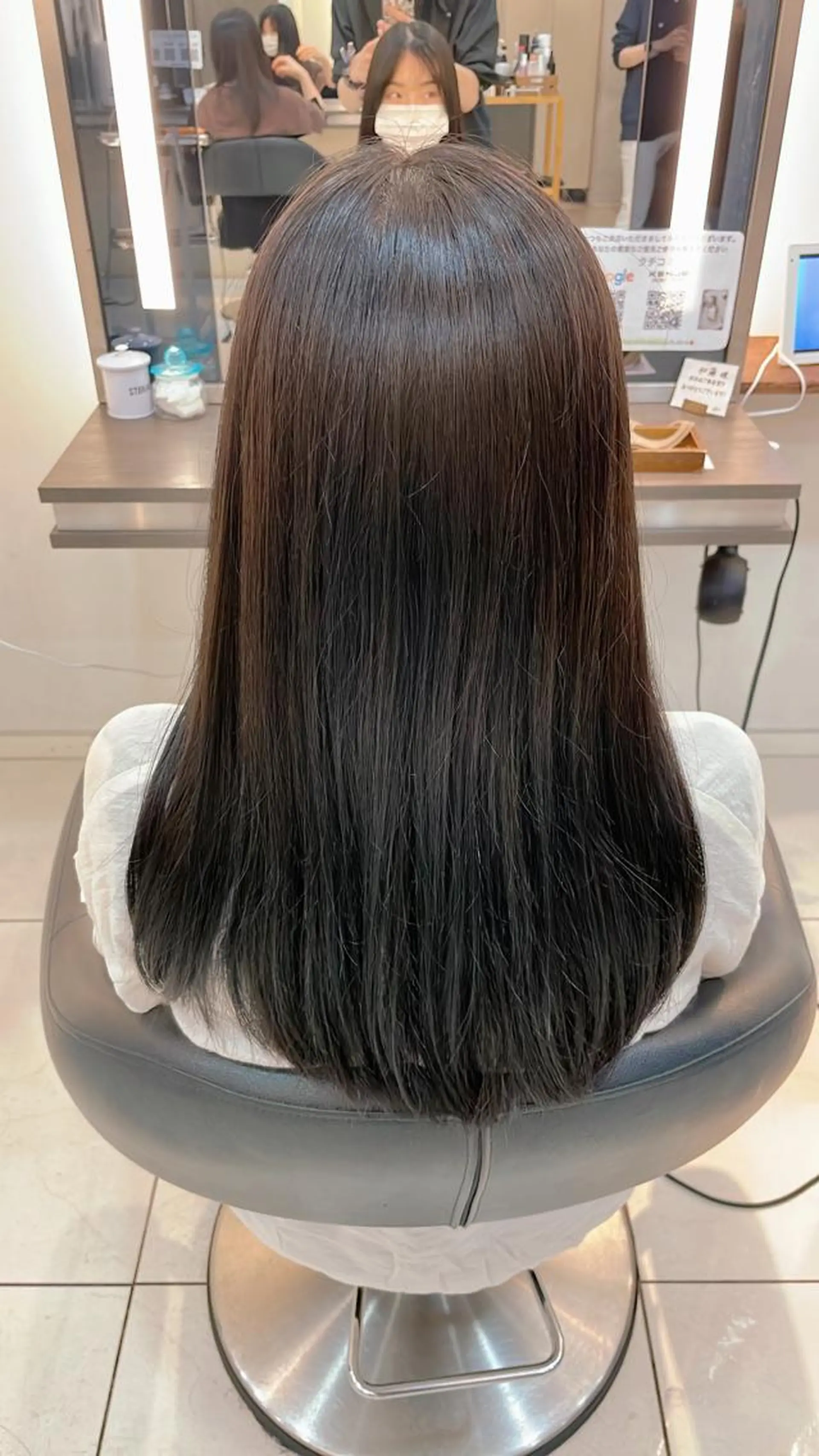 ロング カラー アッシュ 店長/髪質改善 艶カラー/清水祥偉のヘアスタイル