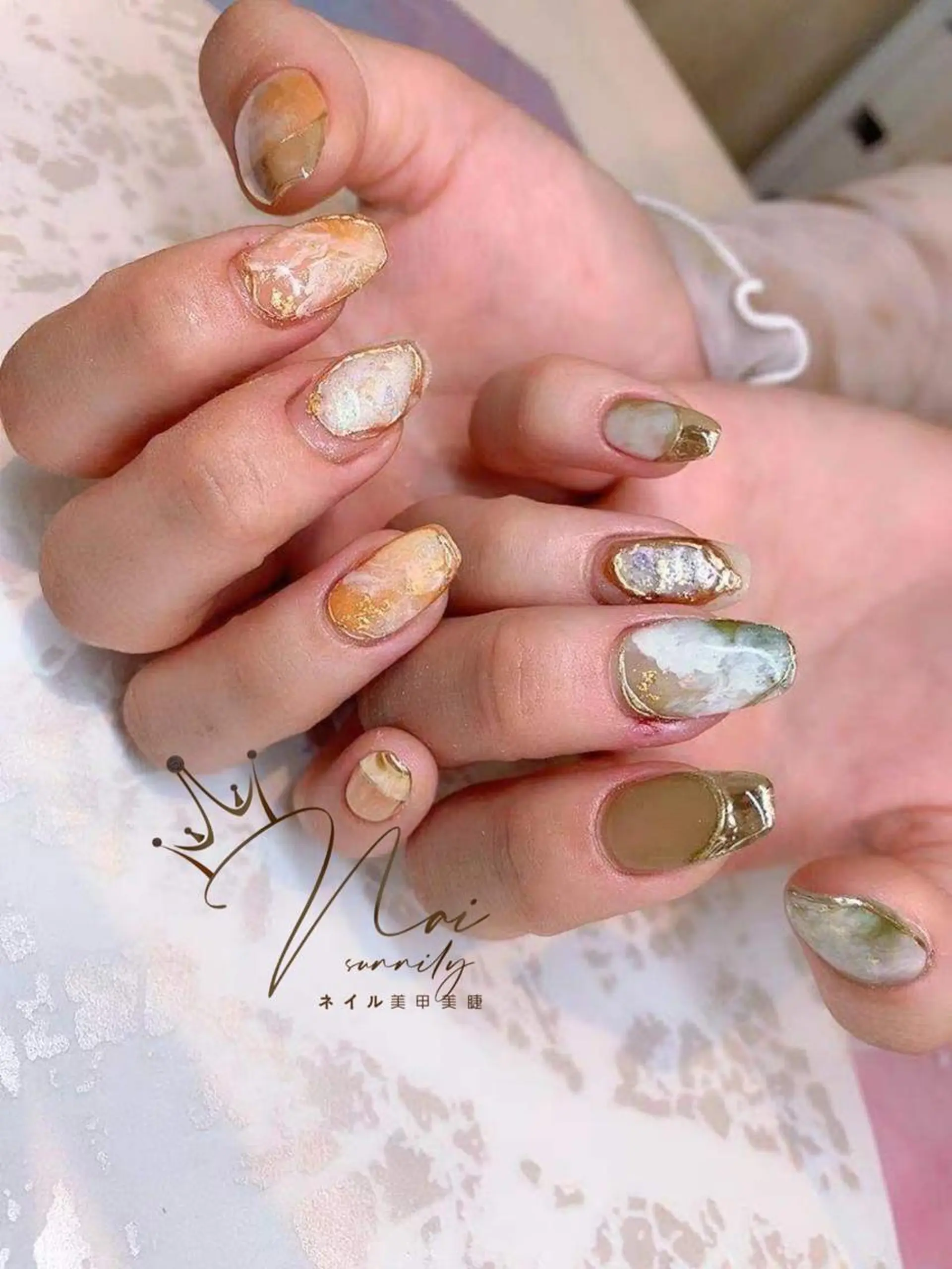 ネイル 長さだし専門店 M2　rikaのネイルデザイン