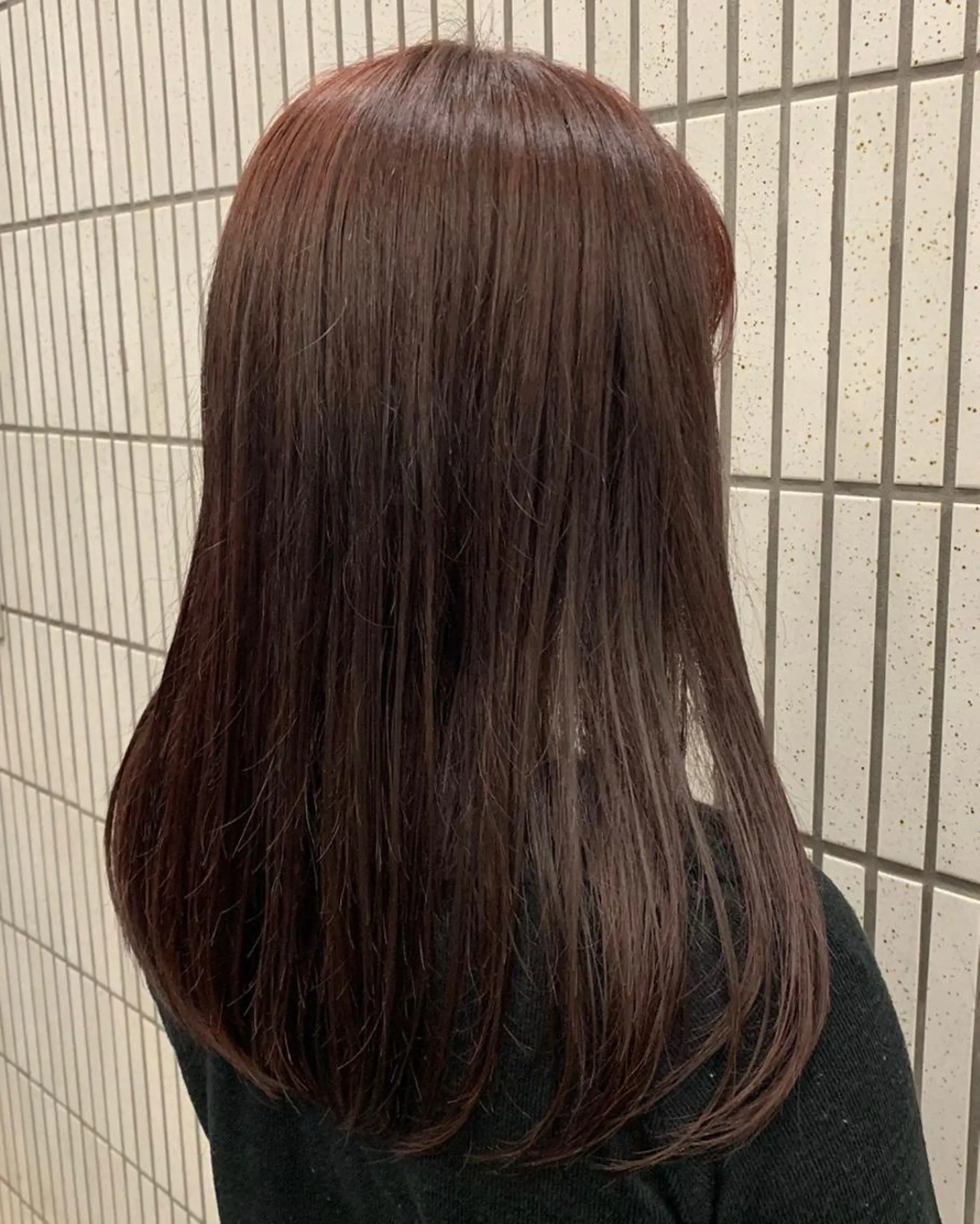 セミロング カラー カット ヘアカラー 縮毛矯正 トリートメント レイヤー/髪質改善 /艶カラー/SAKIのヘアスタイル