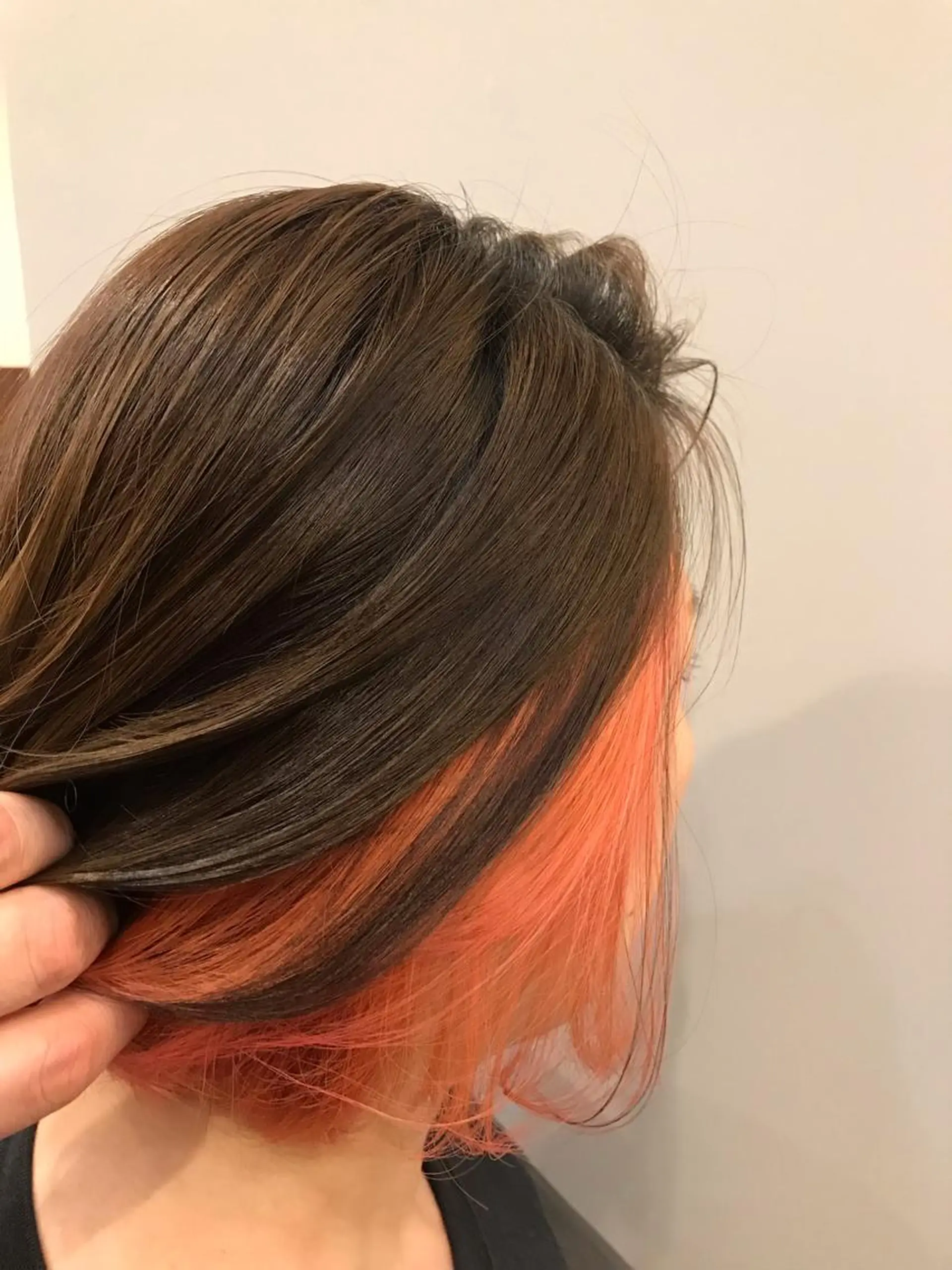 ミディアム カラー オレンジ ヘアカラー トリートメント 茂木 良太のヘアスタイル