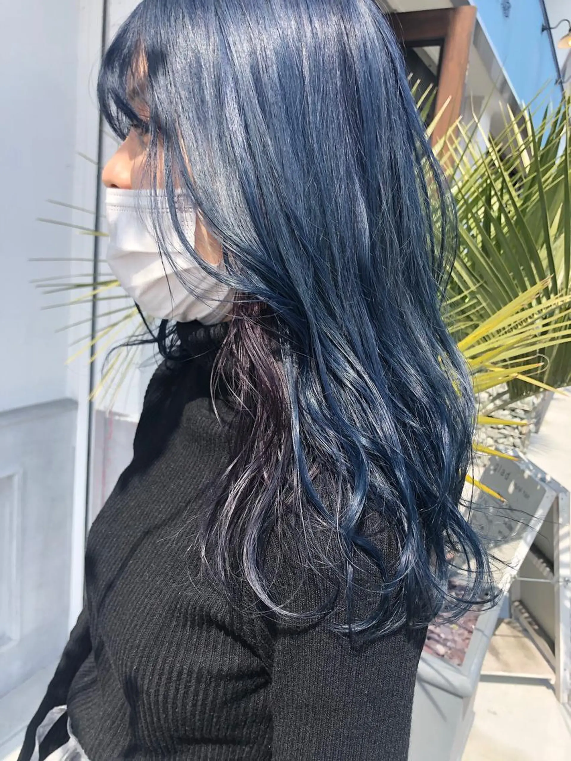 カラー ブルーカラー 透明感カラー 三村 桜生のヘアスタイル