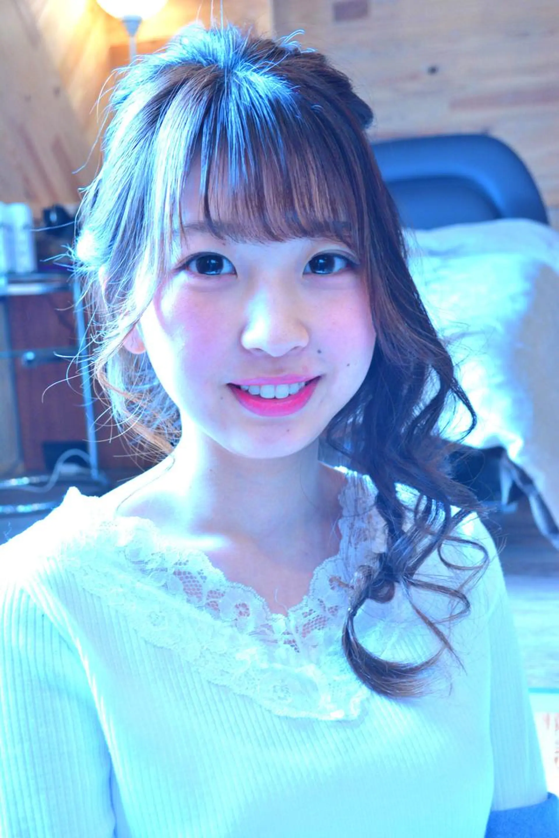 ロング カラー パーマ ヘアアレンジ 三つ編み belle chambreイブカのその他イメージ