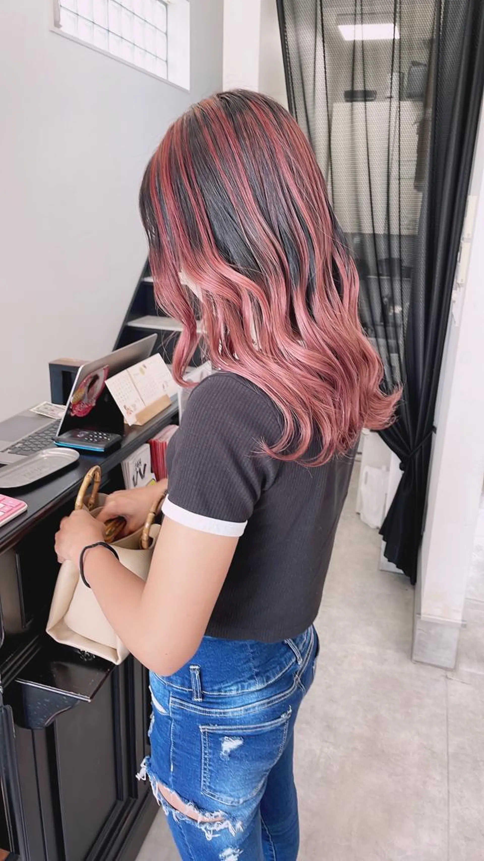 ロング カラー 河内 元伸のヘアスタイル