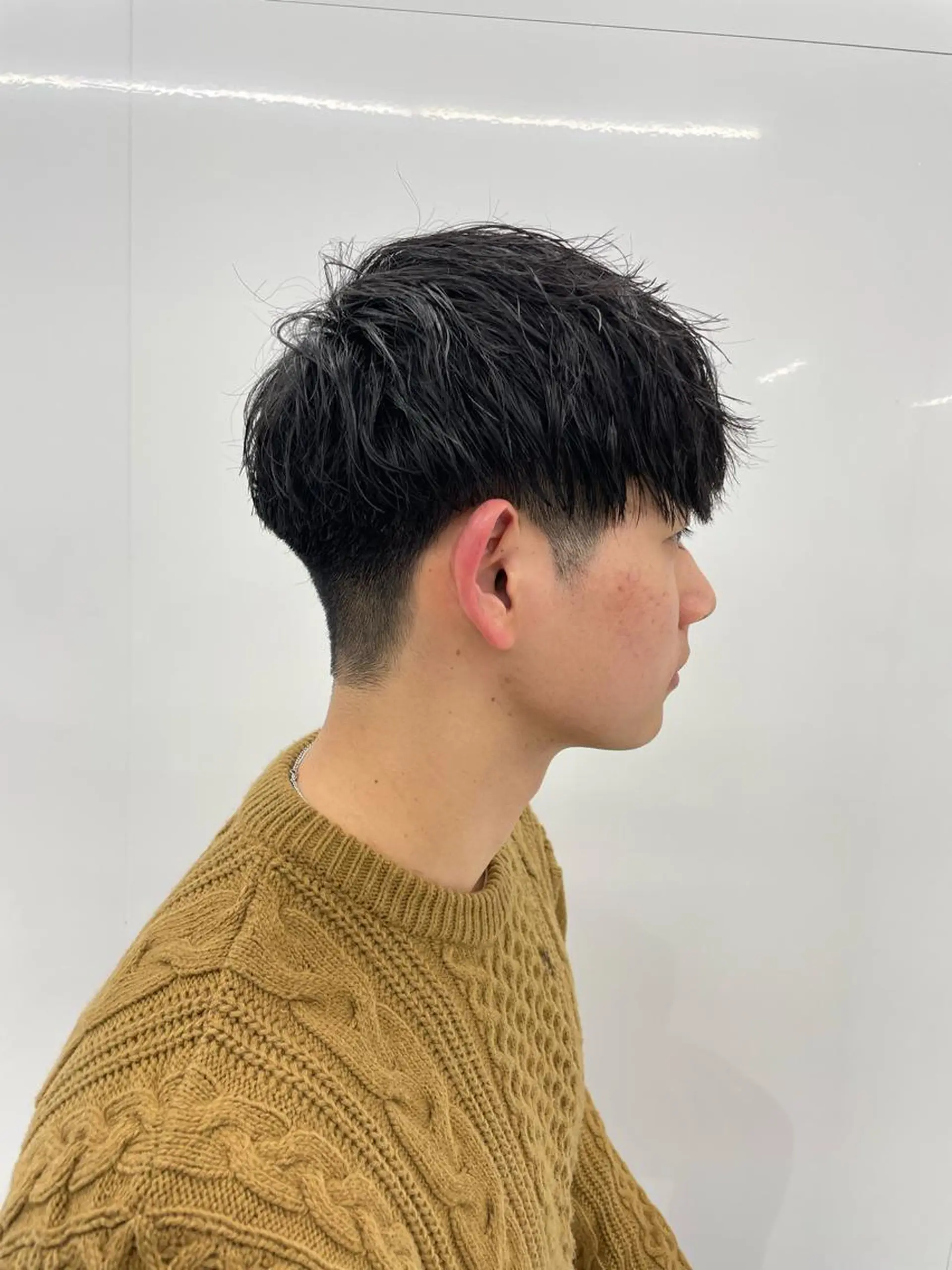 ミディアム メンズ マッシュ カット 【柏メンズパーマ職人 】店長　KAZUMAのヘアスタイル