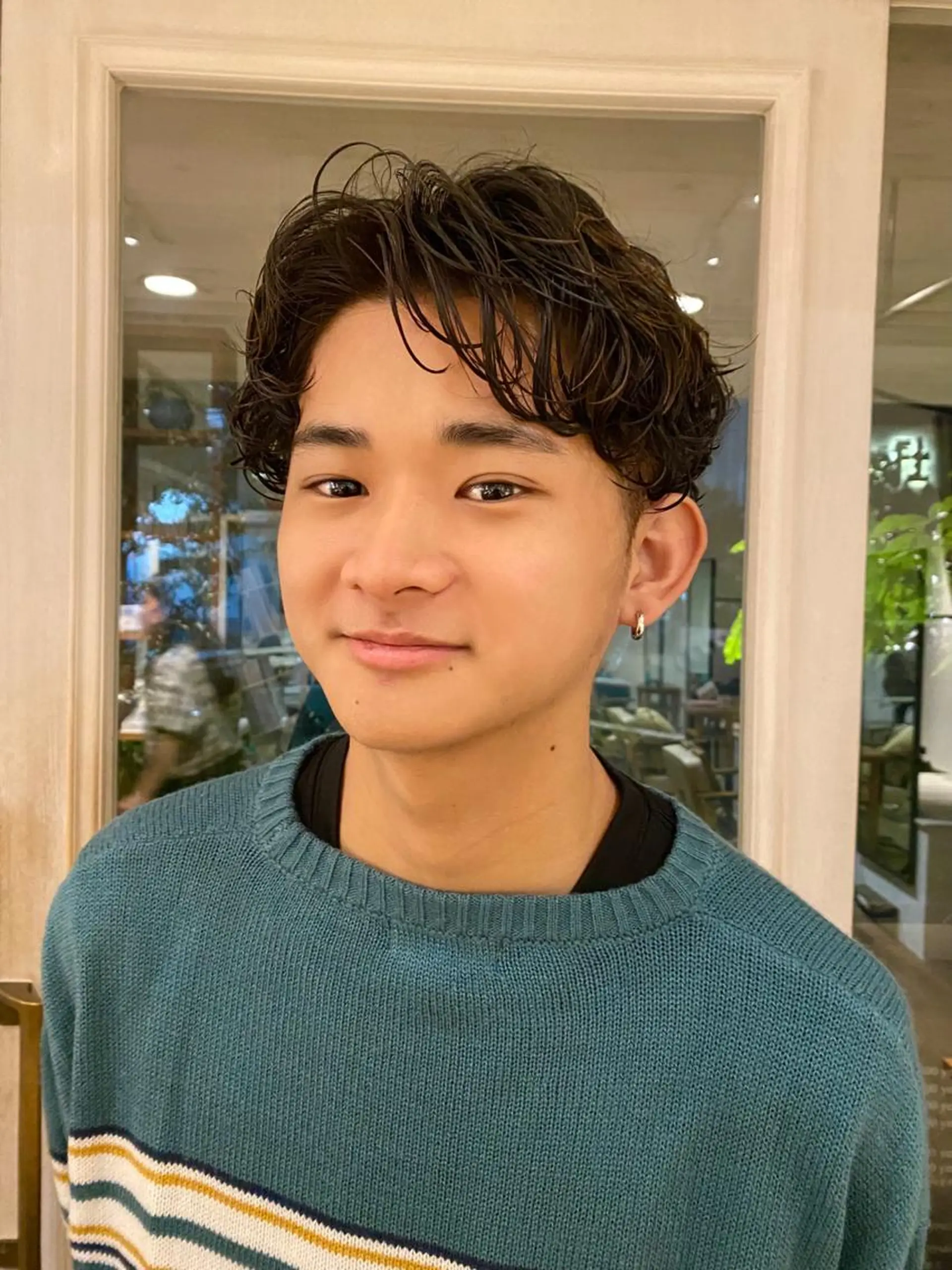 ショート パーマ メンズ カット パーマ トリートメント BELLA阿部野 TOMOMIのヘアスタイル