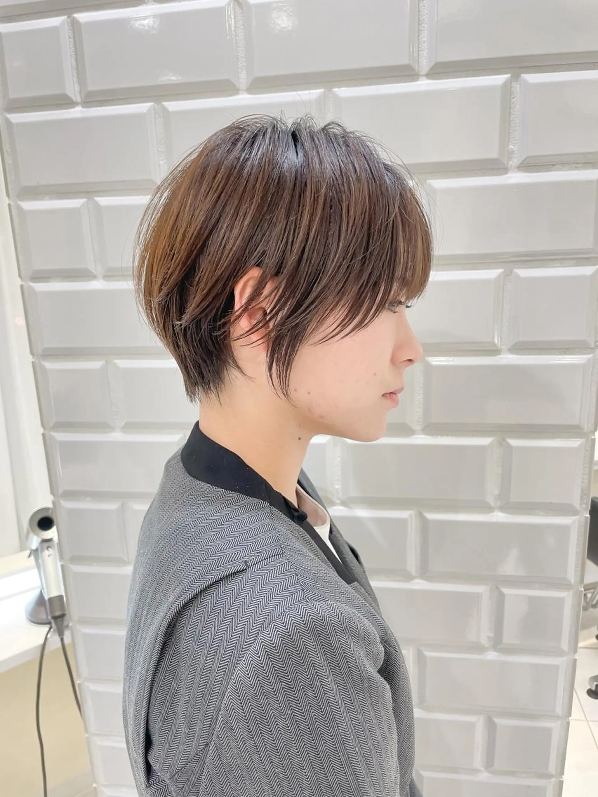 ショート クロスパーマ松永裕久 似合わせカットのヘアスタイル