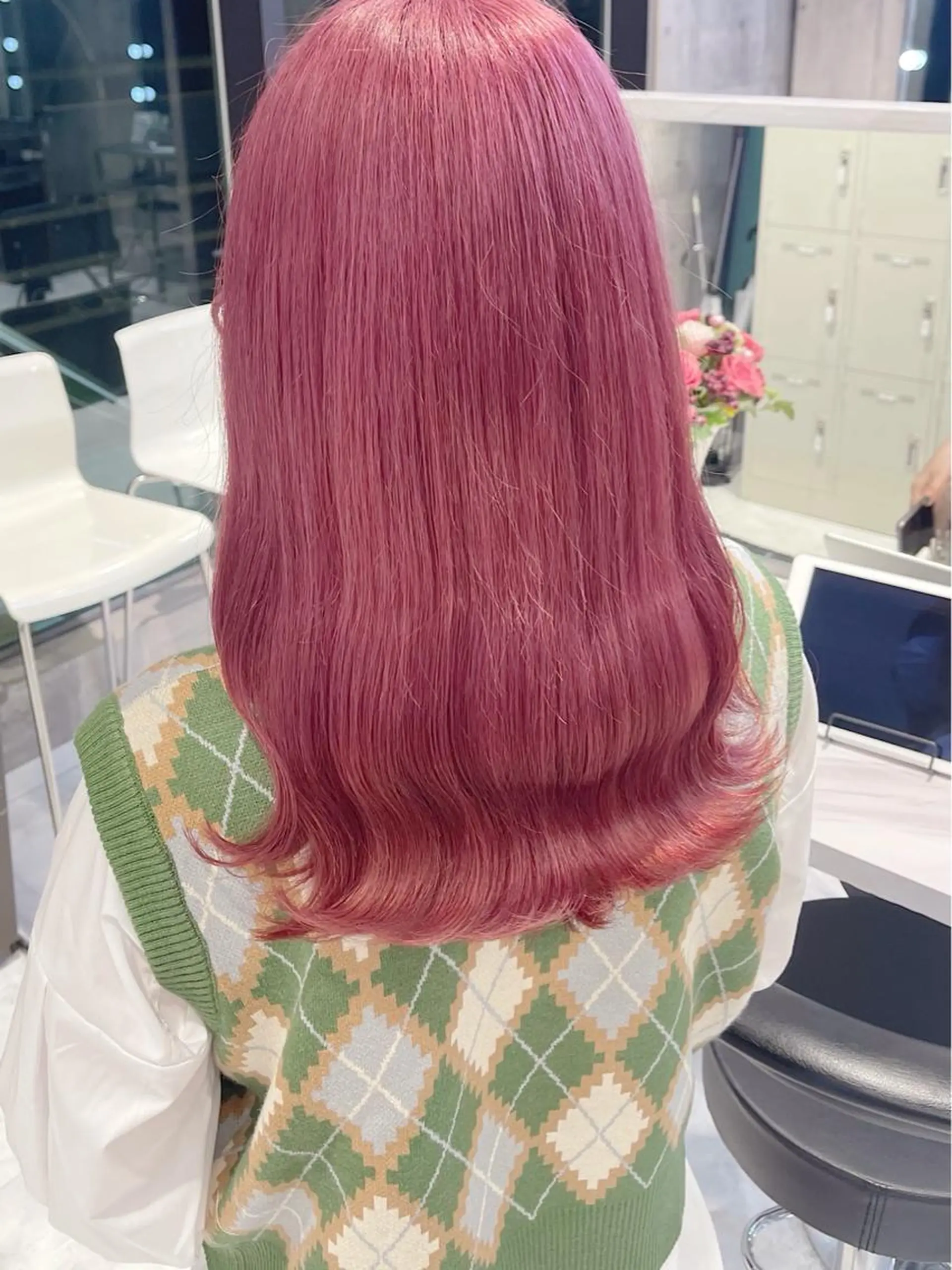 ロング カラー パーマ ヘアアレンジ メンズ キッズ ネイル マツエク・マツパ アイブロウ 🎀韓国レイヤー YURINA🎀のヘアスタイル