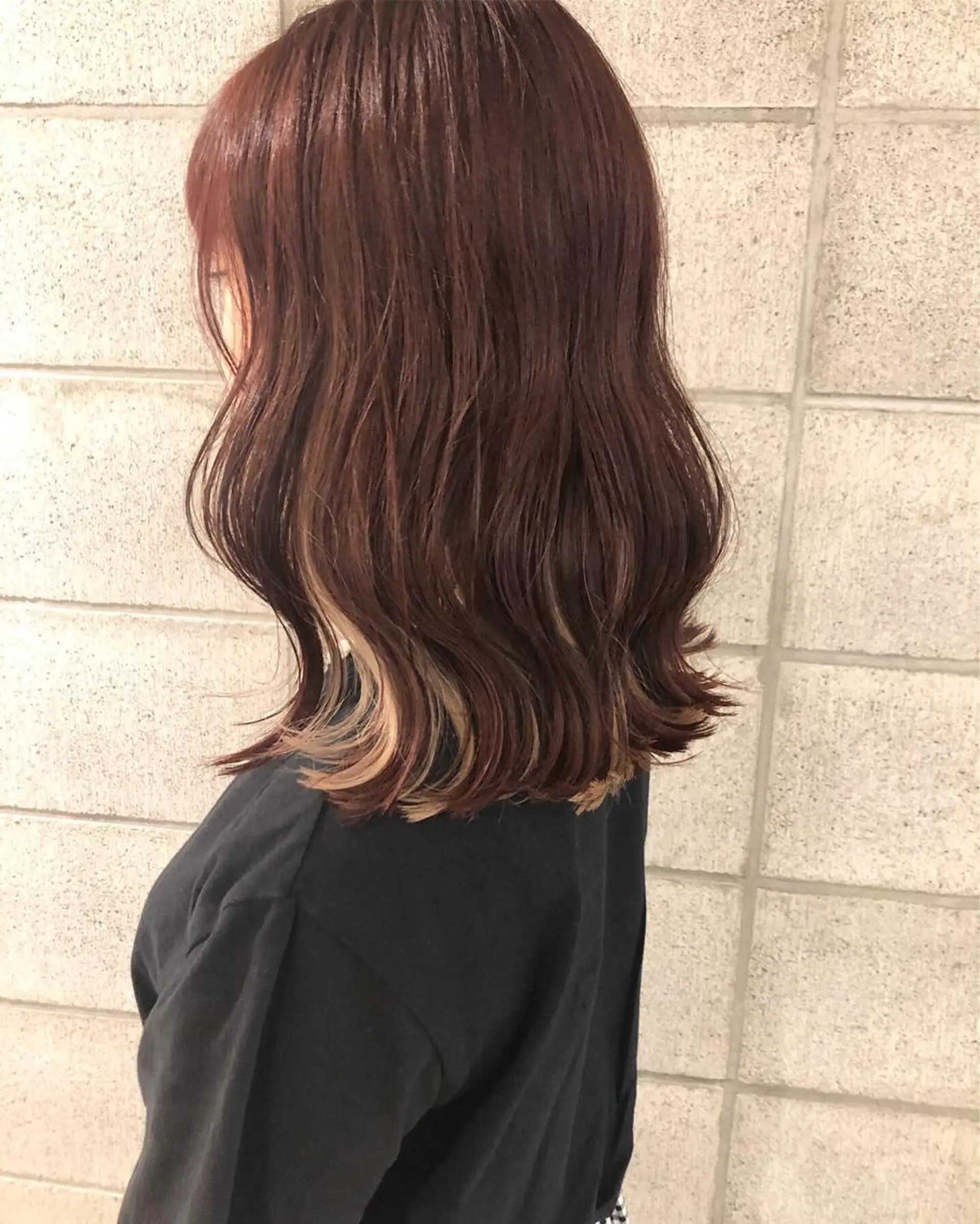 ミディアム カラー ブリーチ カット ヘアカラー トリートメント ボブ/ミニボブ/ 立河今日子のヘアスタイル