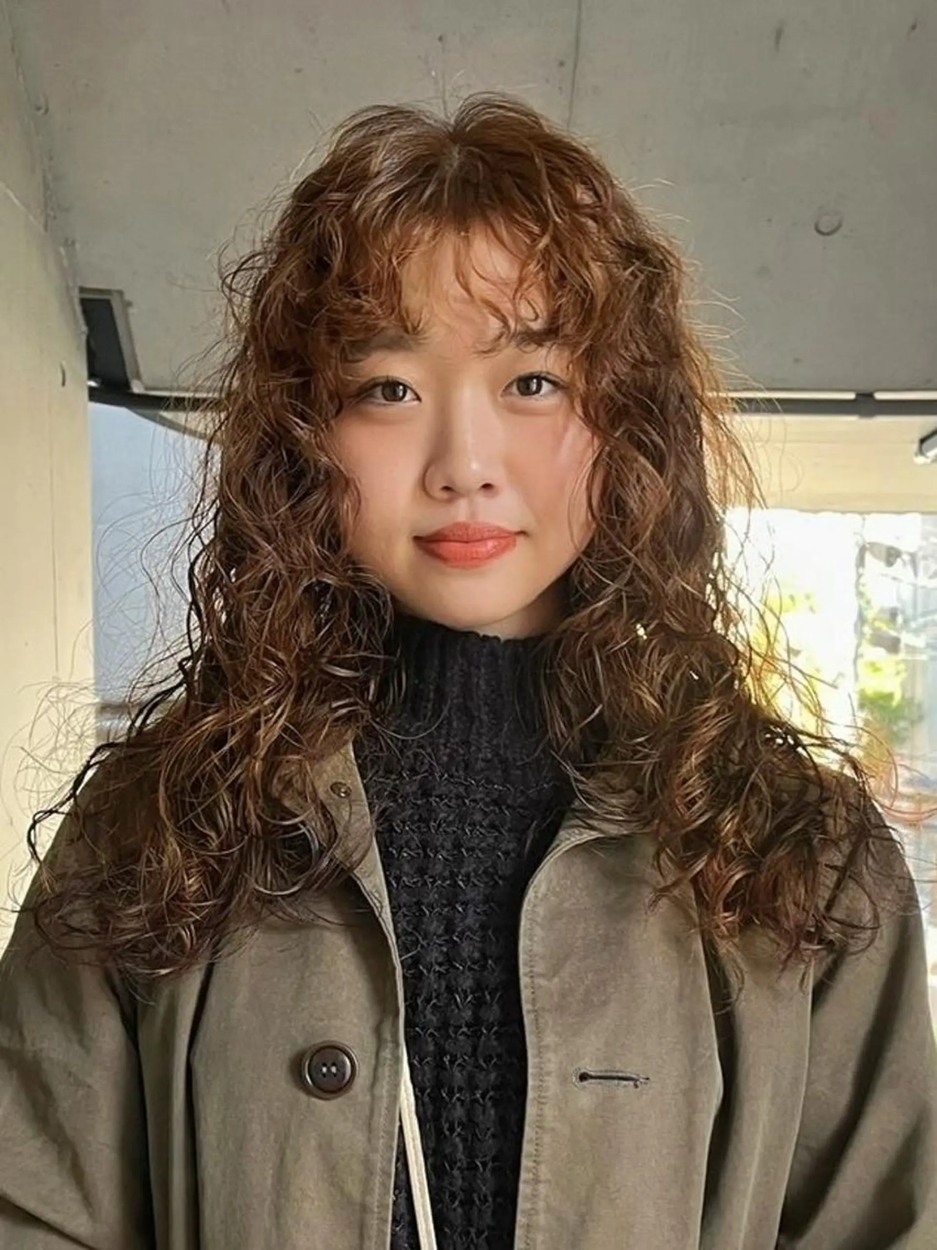 ロング カット パーマ ARCANAブリーチ ダブルカラー🌟原宿のヘアスタイル