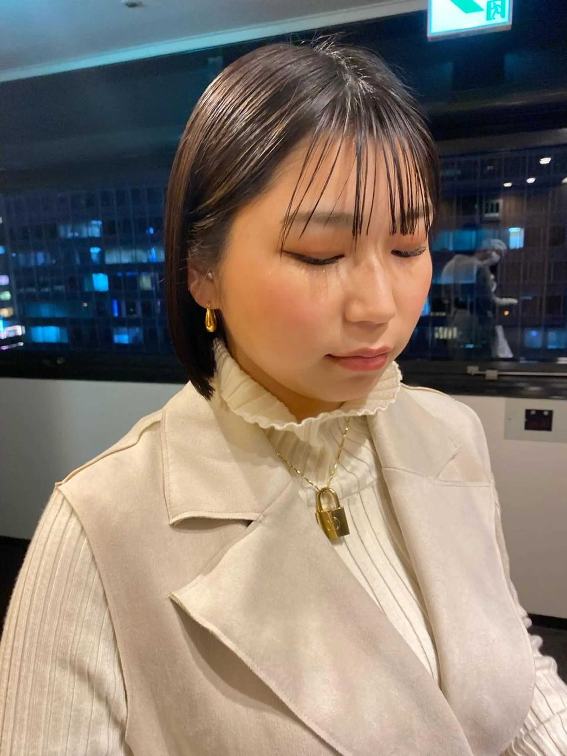 ショート デザインカラー/ボブ ブリーチカラー/ユリのヘアスタイル