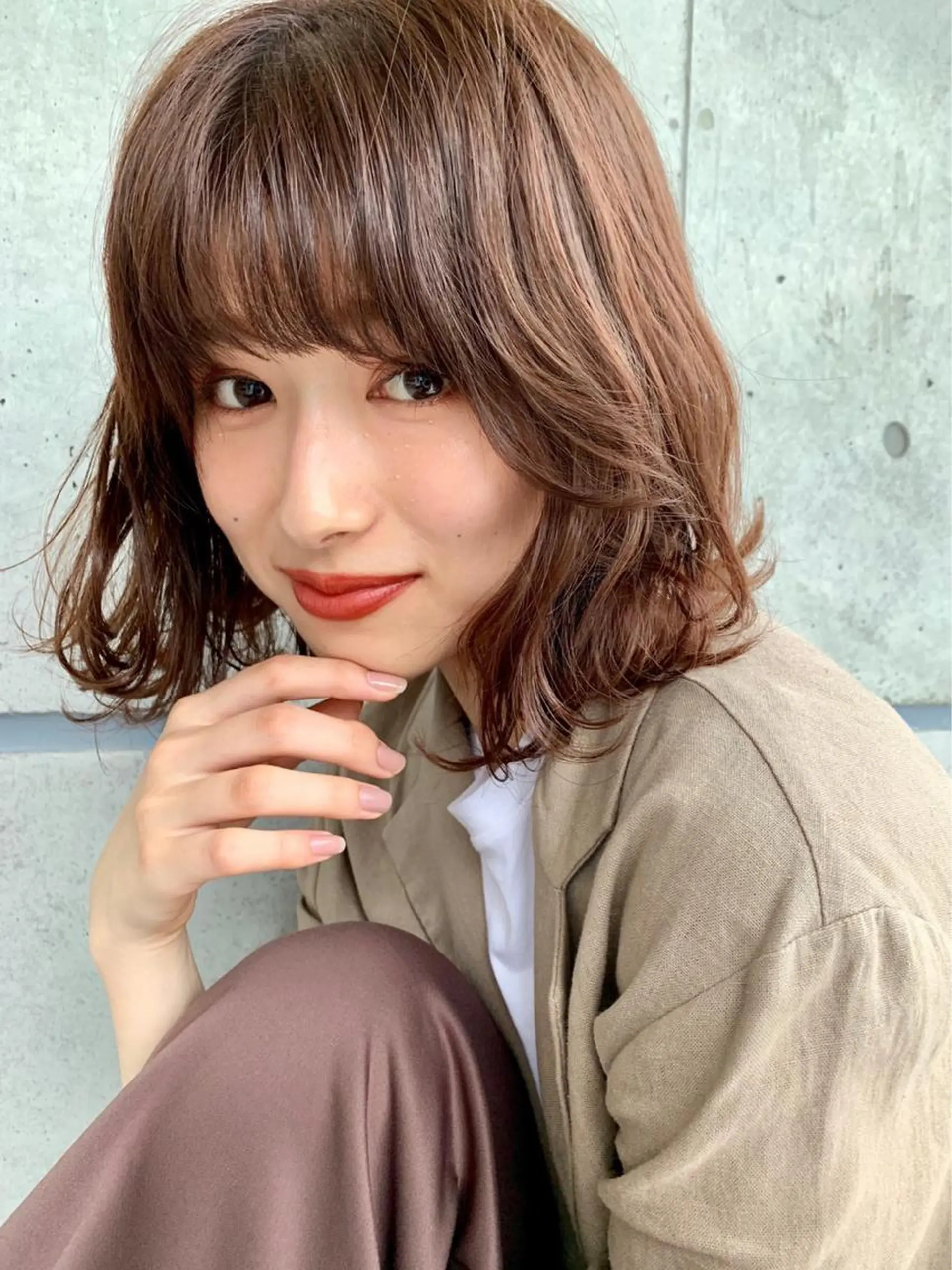ミディアム カラー パーマ ヘアアレンジ メンズ ヘアカラー トリートメント ヘアセット 🎀愛されモテヘア♡ 梅澤夏基🎀のヘアスタイル