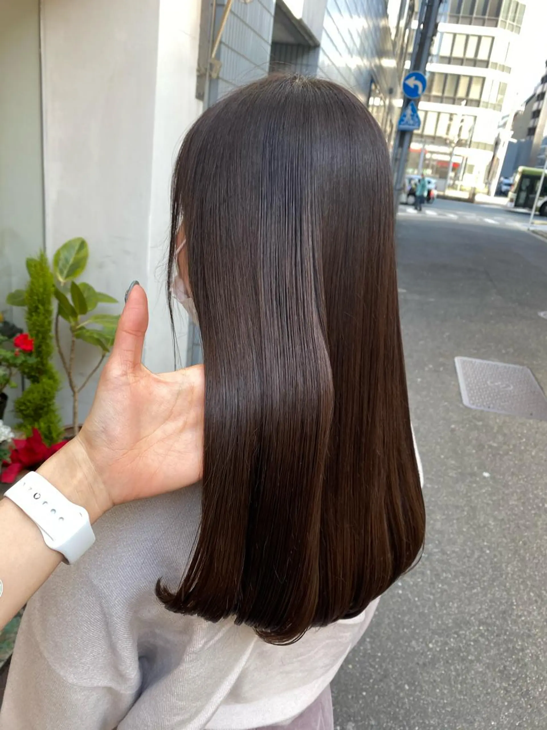 ロング 安永 涼のヘアスタイル