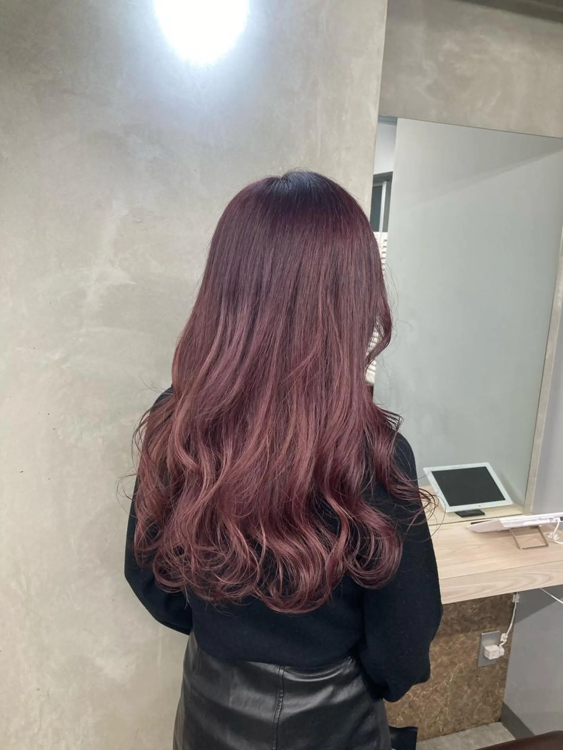 ロング カラー ピンクカラー ヘアカラー ブリーチ&似合せボブ 田中寛十のヘアスタイル