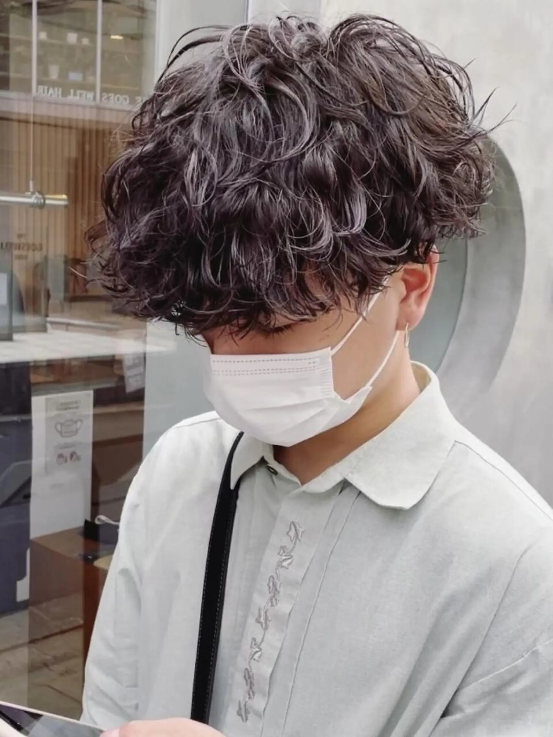 ショート パーマ メンズ メンズパーマ 波巻きパーマ SENTA✨メンズ パーマ✨fifth栄のヘアスタイル