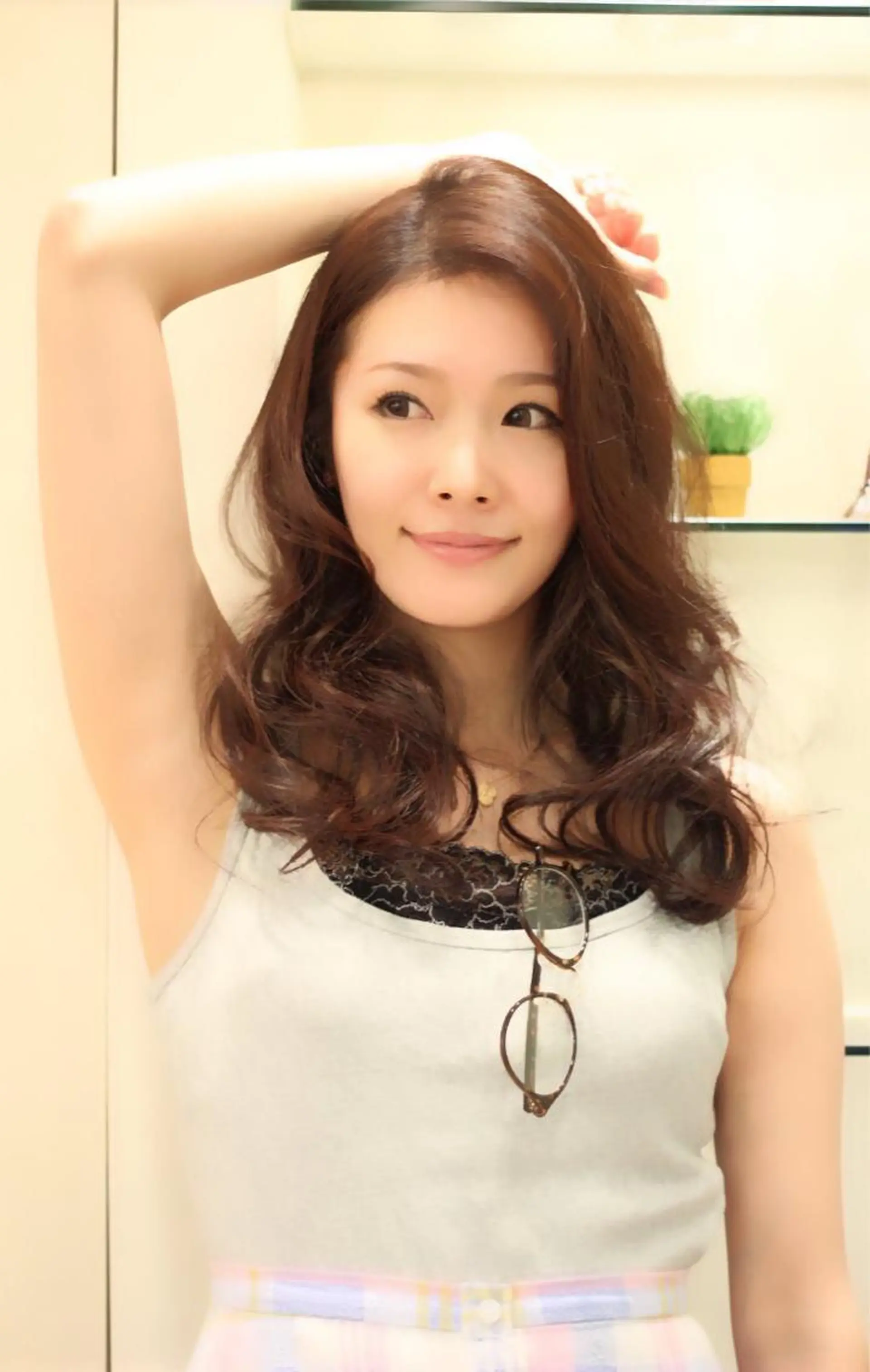 ロング カラー パーマ 桐谷 一史のヘアスタイル