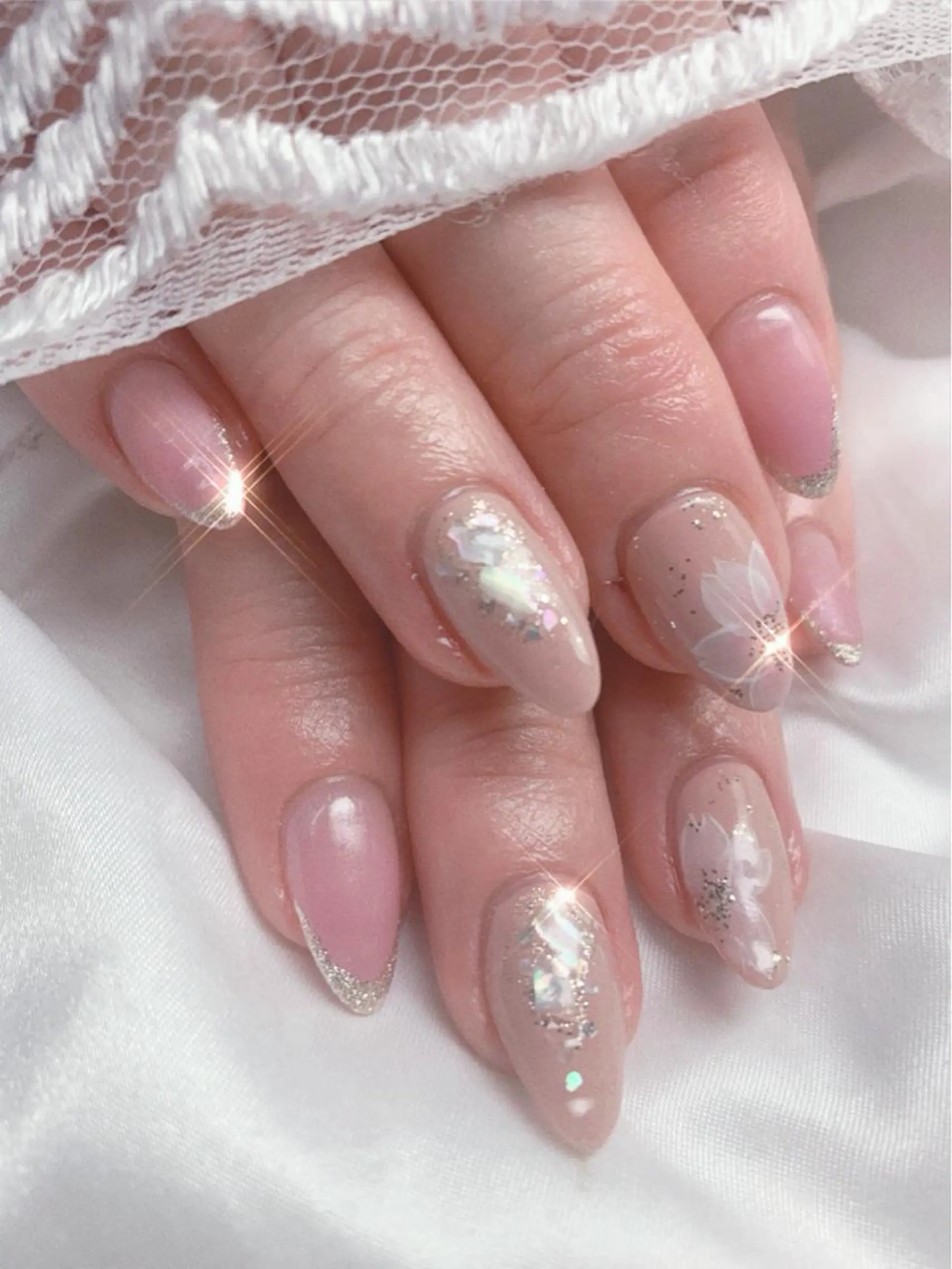 ネイル 桜ネイル フラワーネイル ジェルネイル ピンク 春ネイル ハンドネイル フットネイル T. kayoのネイルデザイン