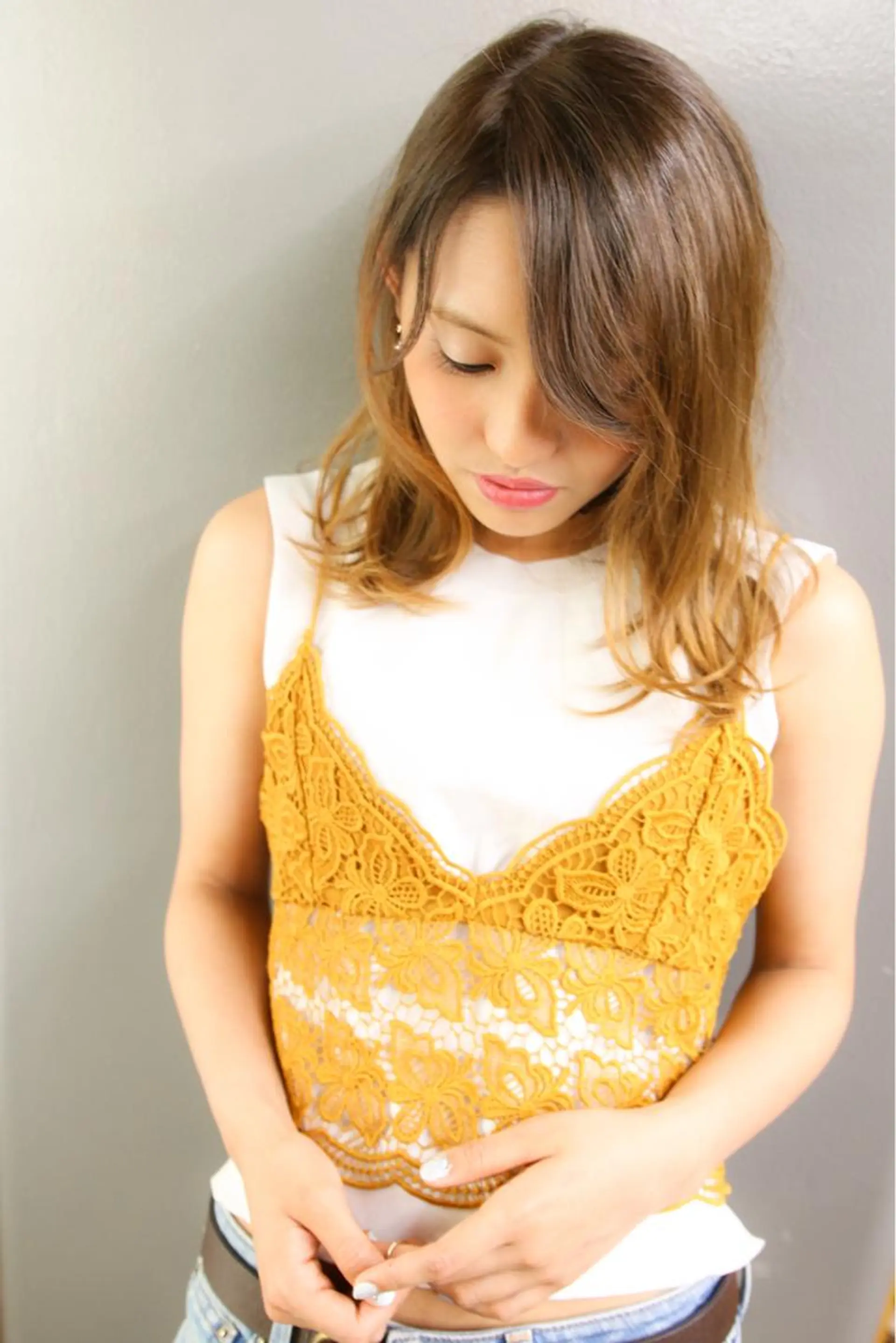 ミディアム カラー グラデーションカラー 中村 海のヘアスタイル