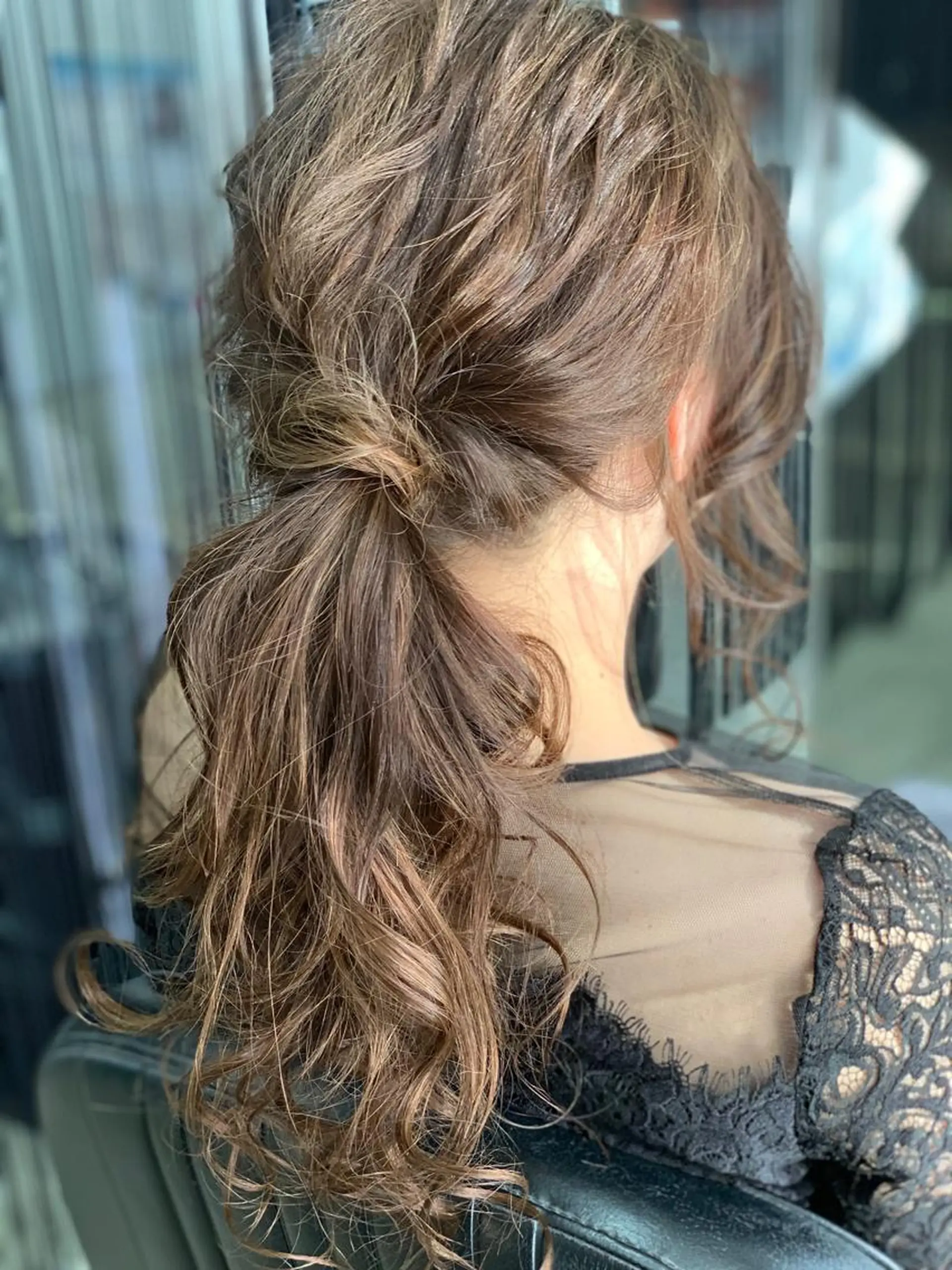 ロング カラー ヘアアレンジ 結婚式・ブライダル 小林 美央のヘアスタイル