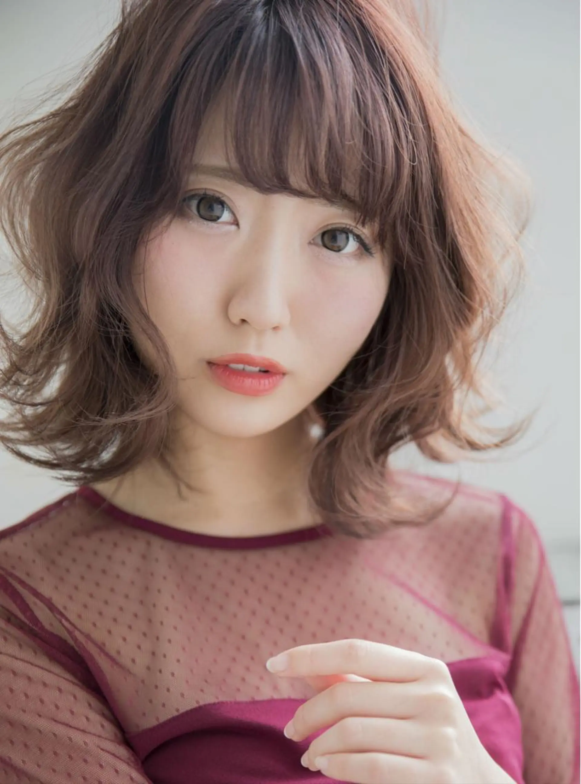 ミディアム カラー ヘアケア特化型サロン newi 京橋のヘアスタイル