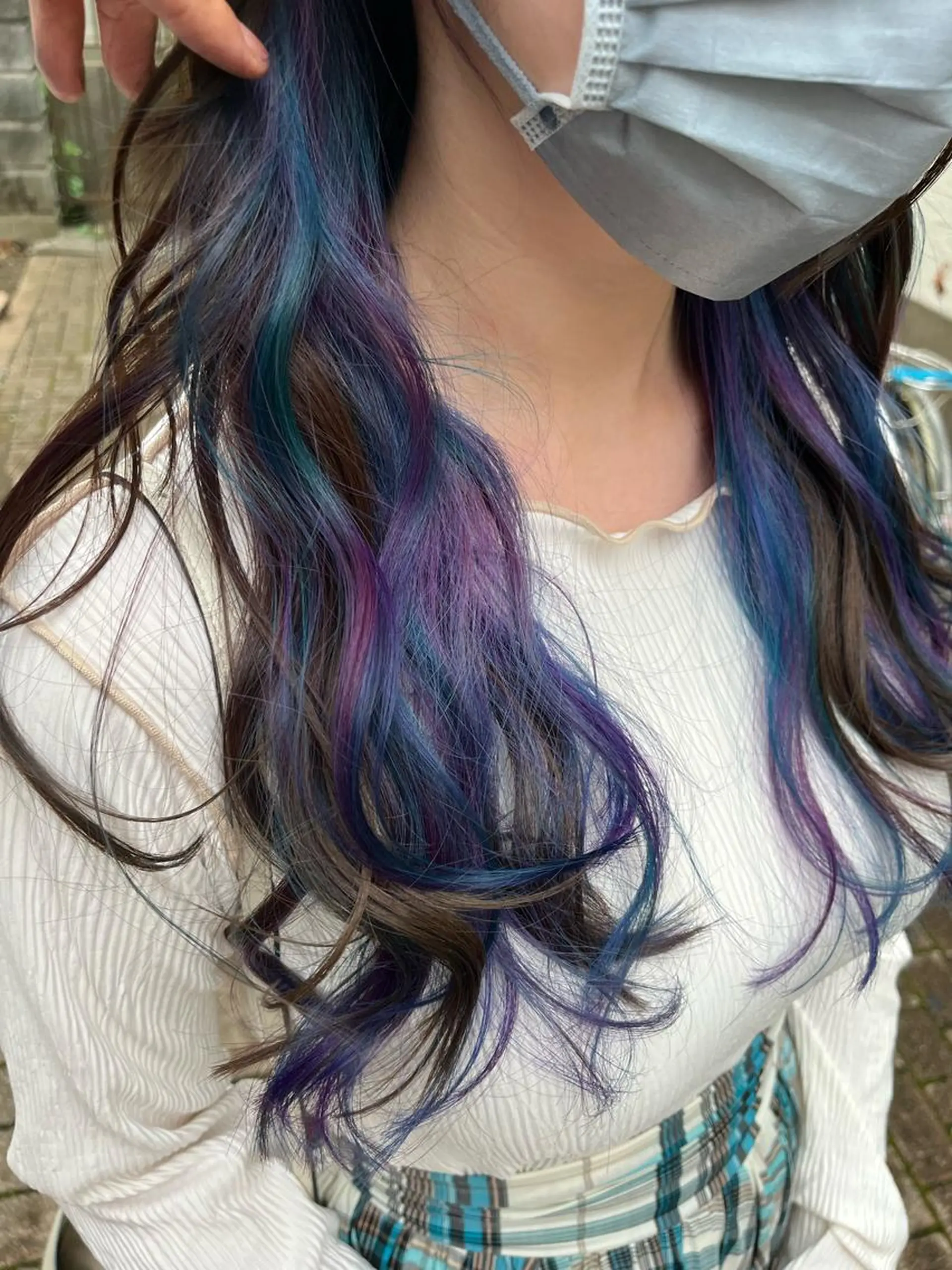 ロング カラー ショートボブ アッシュ バレイヤージュ ミストバング ベージュカラー カット ヘアカラー トリートメント 原宿サロン代表 デザインカラー伊藤卓のヘアスタイル