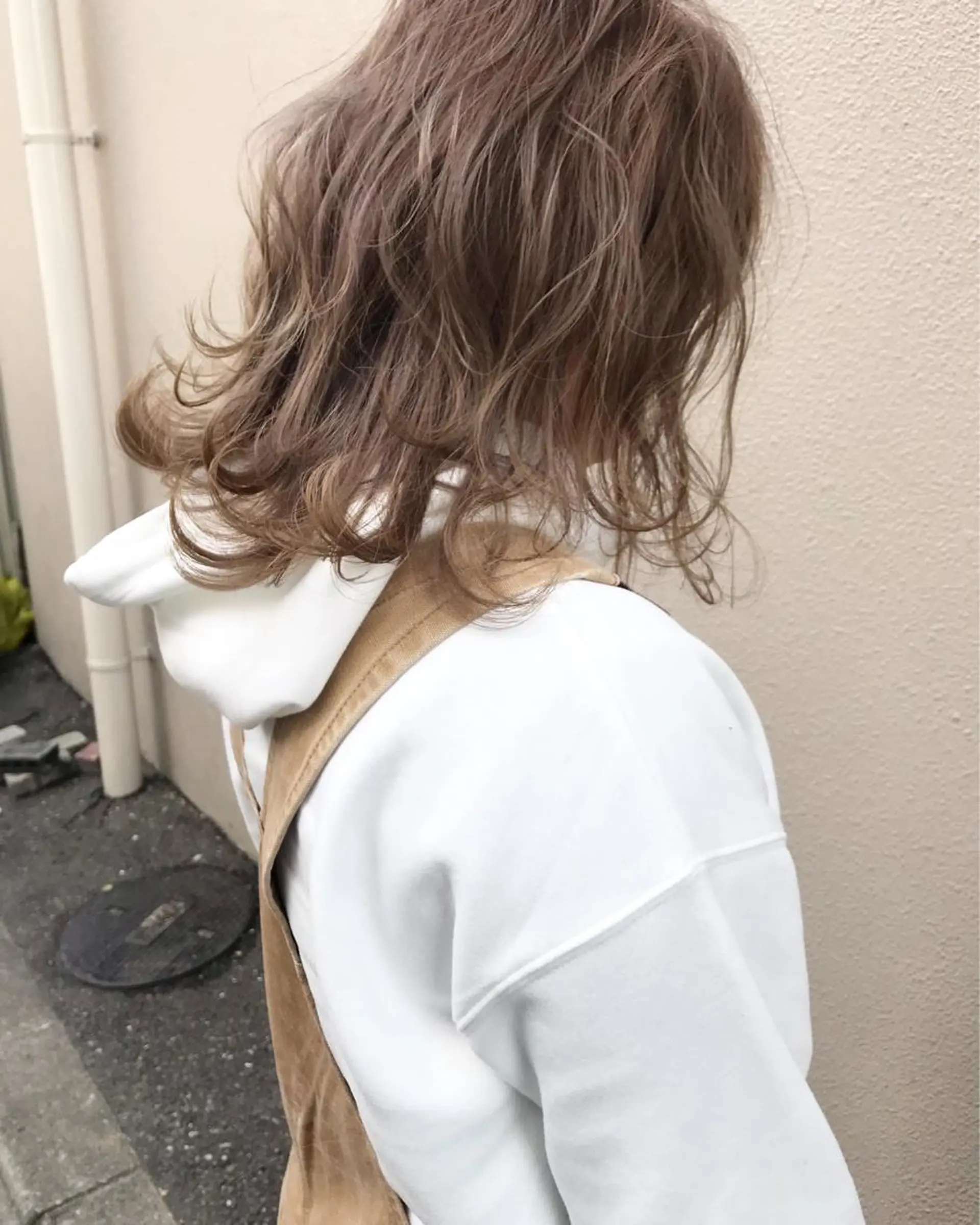 セミロング ハイライト レイヤーカット カット ヘアカラー Musiiik hairのヘアスタイル